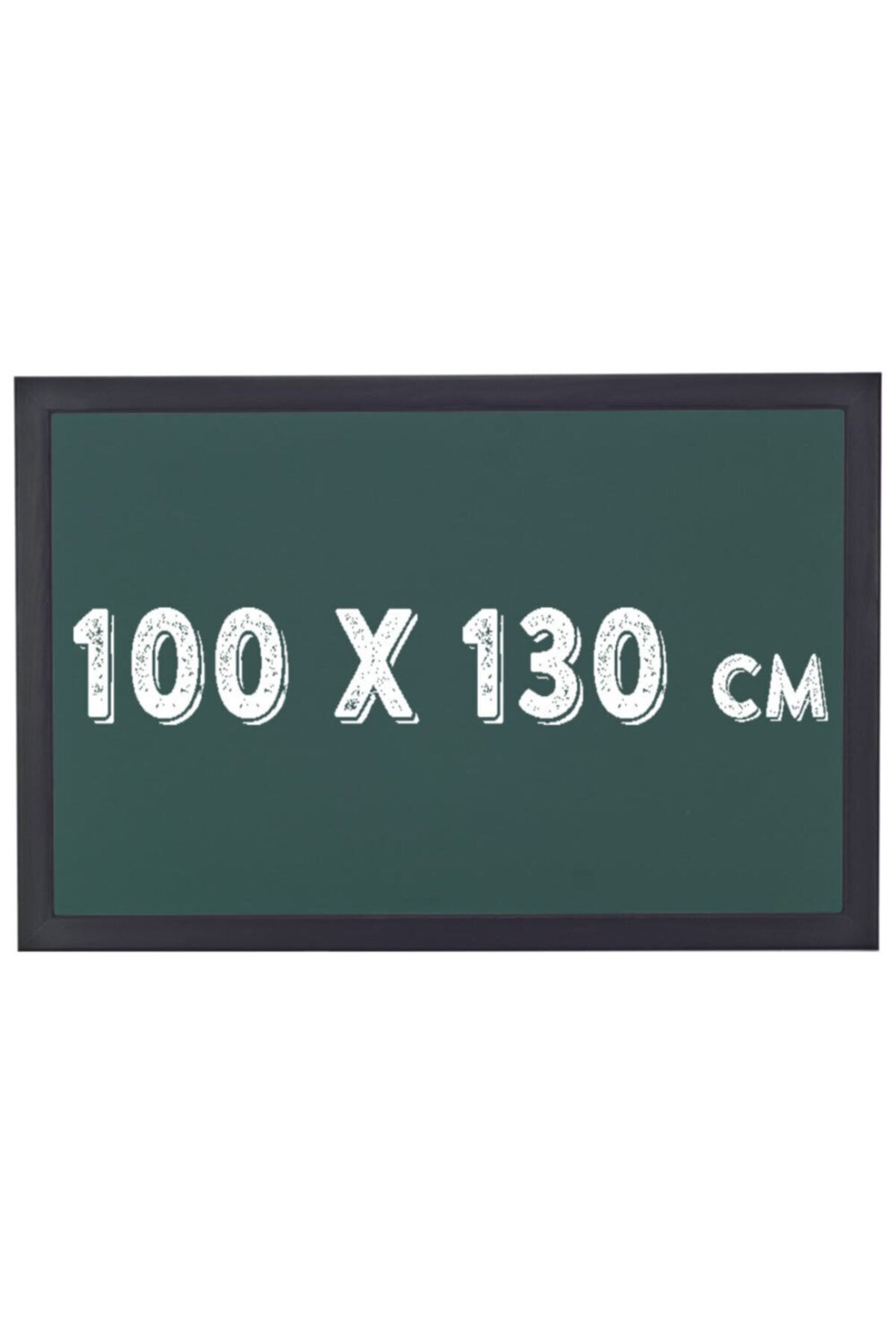 Chalky 100x130 Cm Kara Tahta Siyah Çerçeveli - Tebeşir Yazı Tahtası - Yeşil