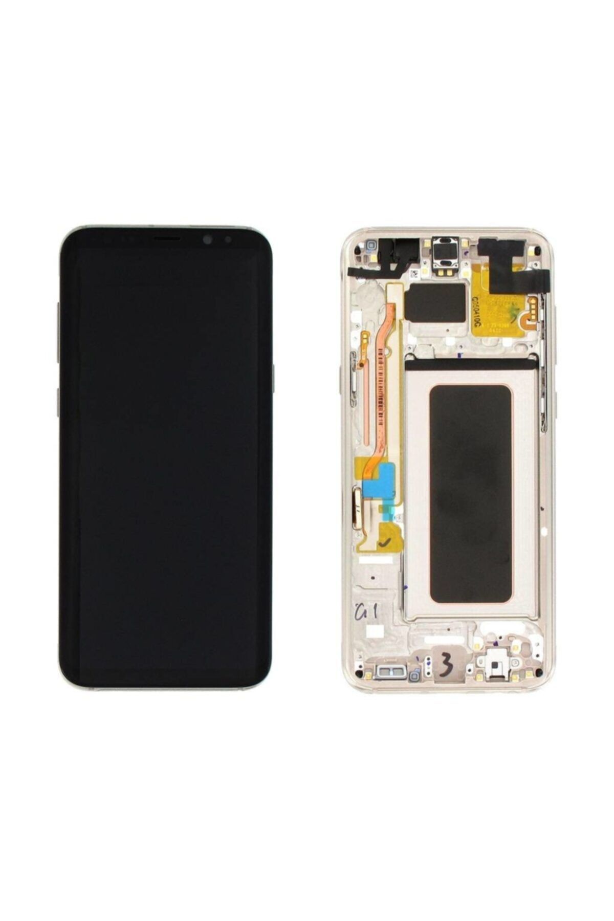 Samsung Galaxy S8 Lcd Ekran Dokunmatik Revize Gold