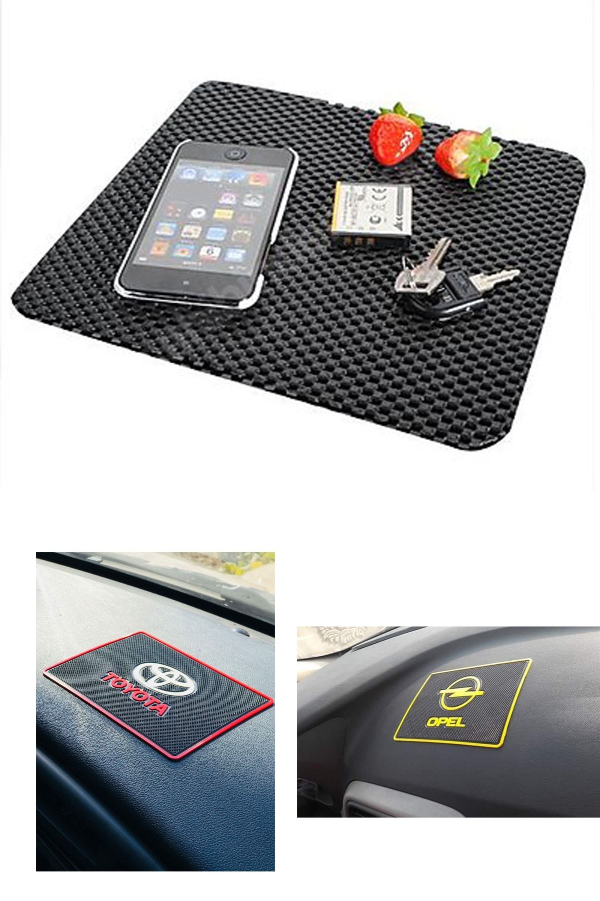 AutoFresh Toyota Corolla Uyumlu Toprido Pedi Araza Özel Logolu Telefon Mp3 Tablet Kaydırmaz