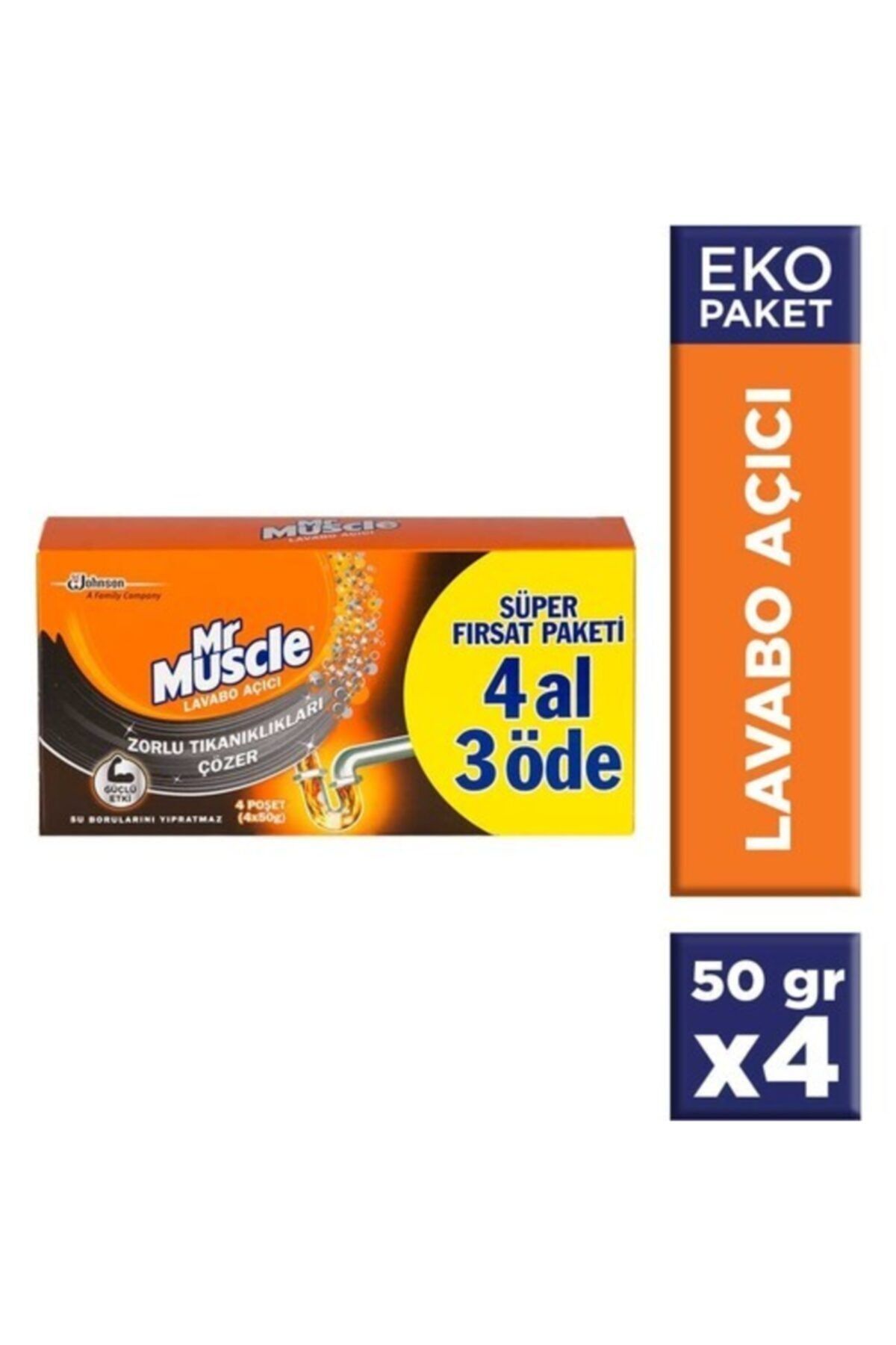 Johnson Mr Muscle Granül Lavabo Açıcı 4 Al 3 Öde