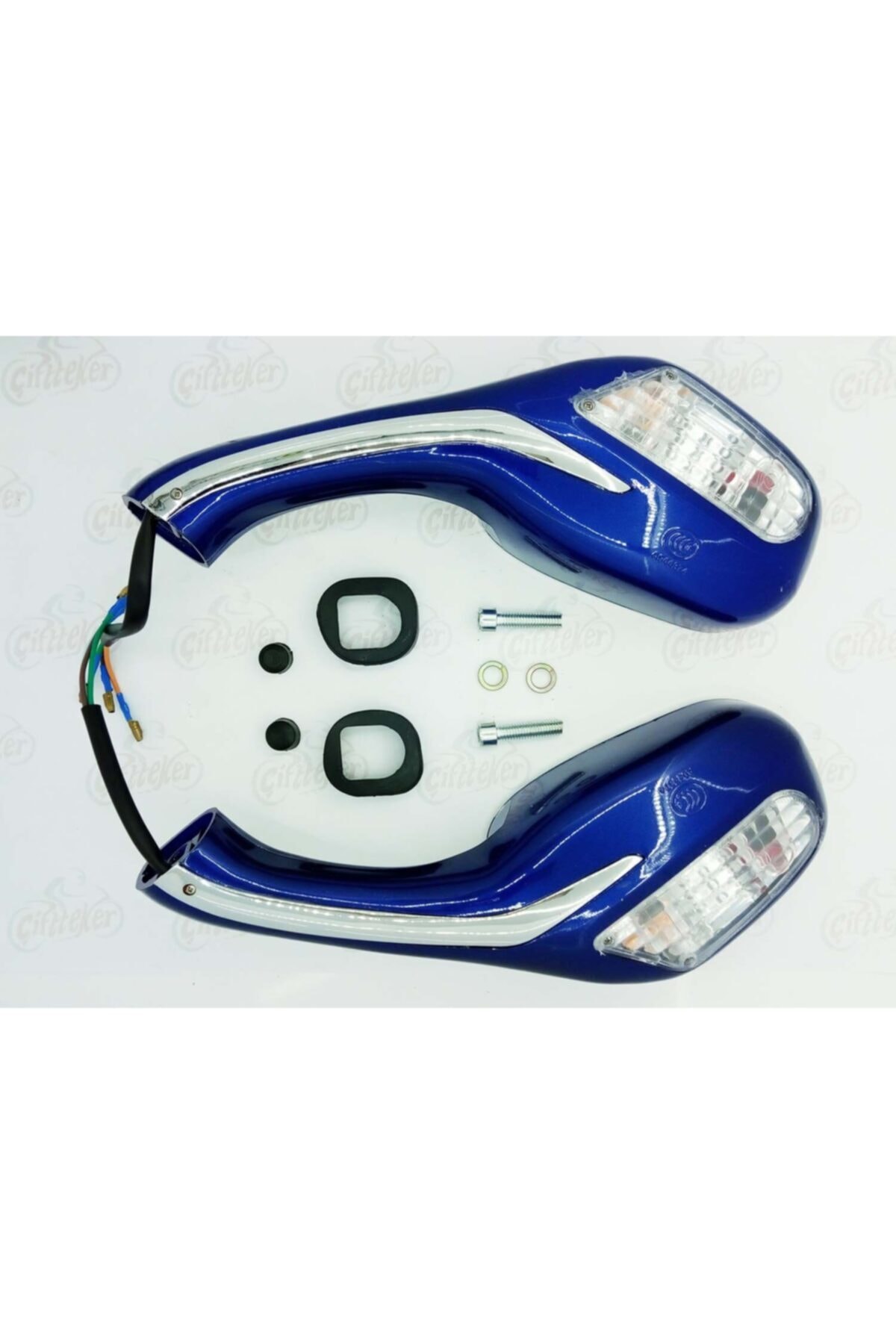 YILDIRIMAVM Scooter Ayna Sinyalli Mavi