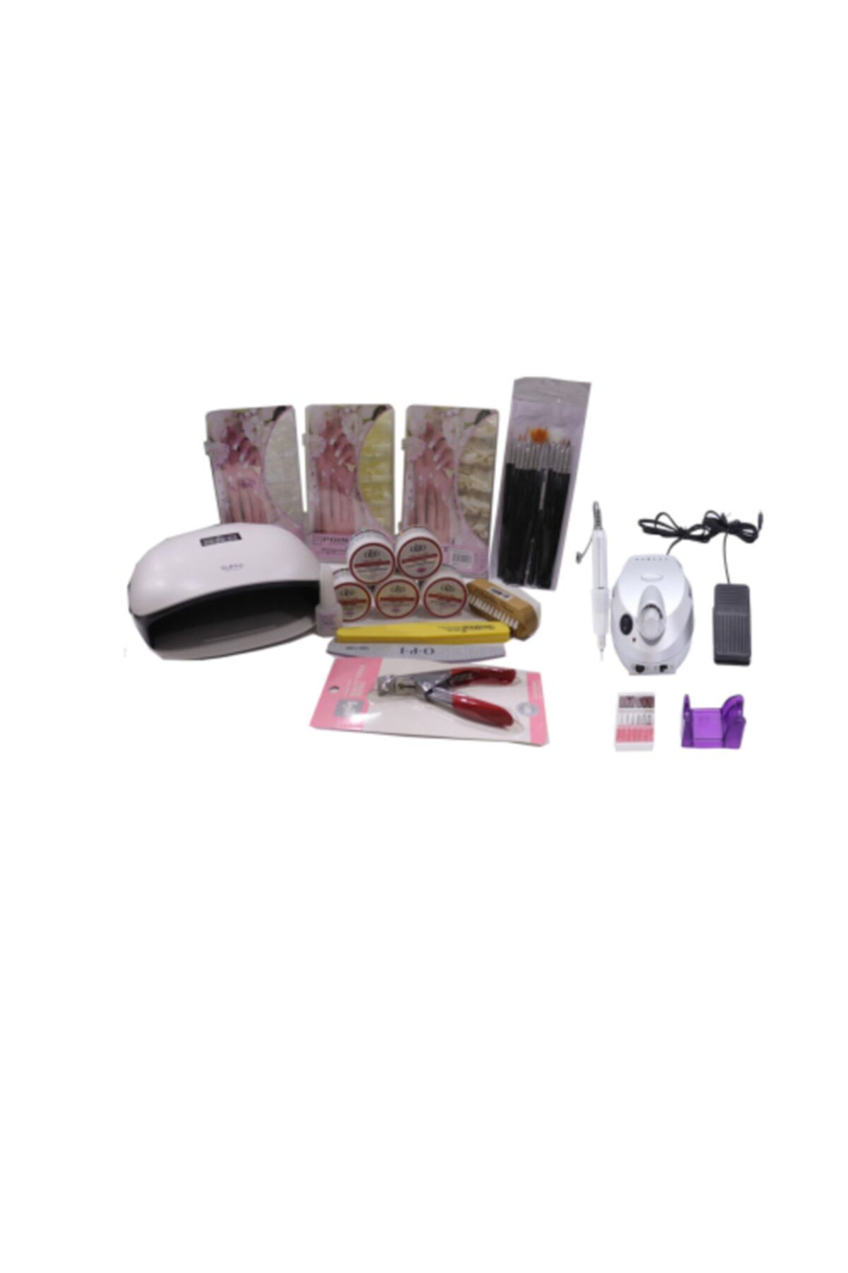 SPECİAL 4 YOU Protez Tırnak 15li Set 48w Lamb 3x250tips Tırnak 5xgel Ceşit 15ml Tips Törpü Fırca Freeze Makinesi