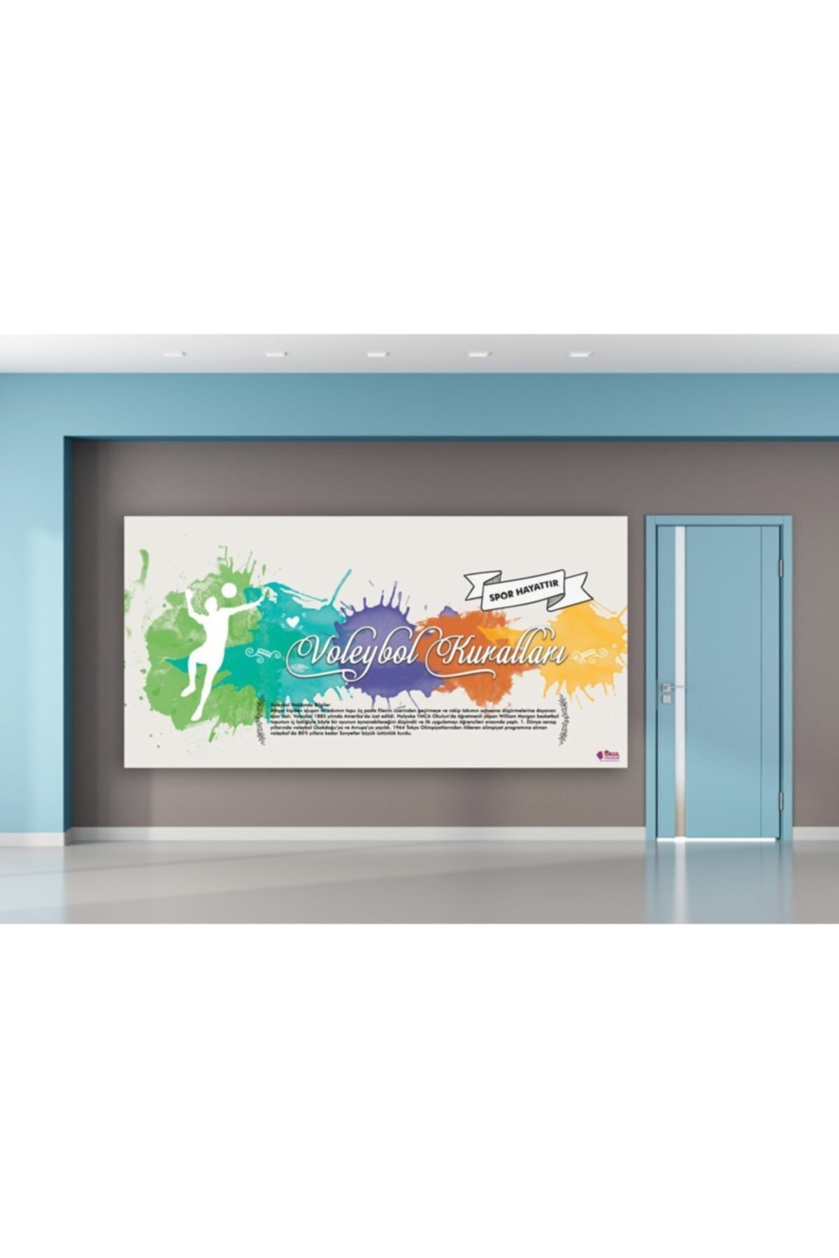 okul posterleri Voleybol Kuralları Okul Posteri