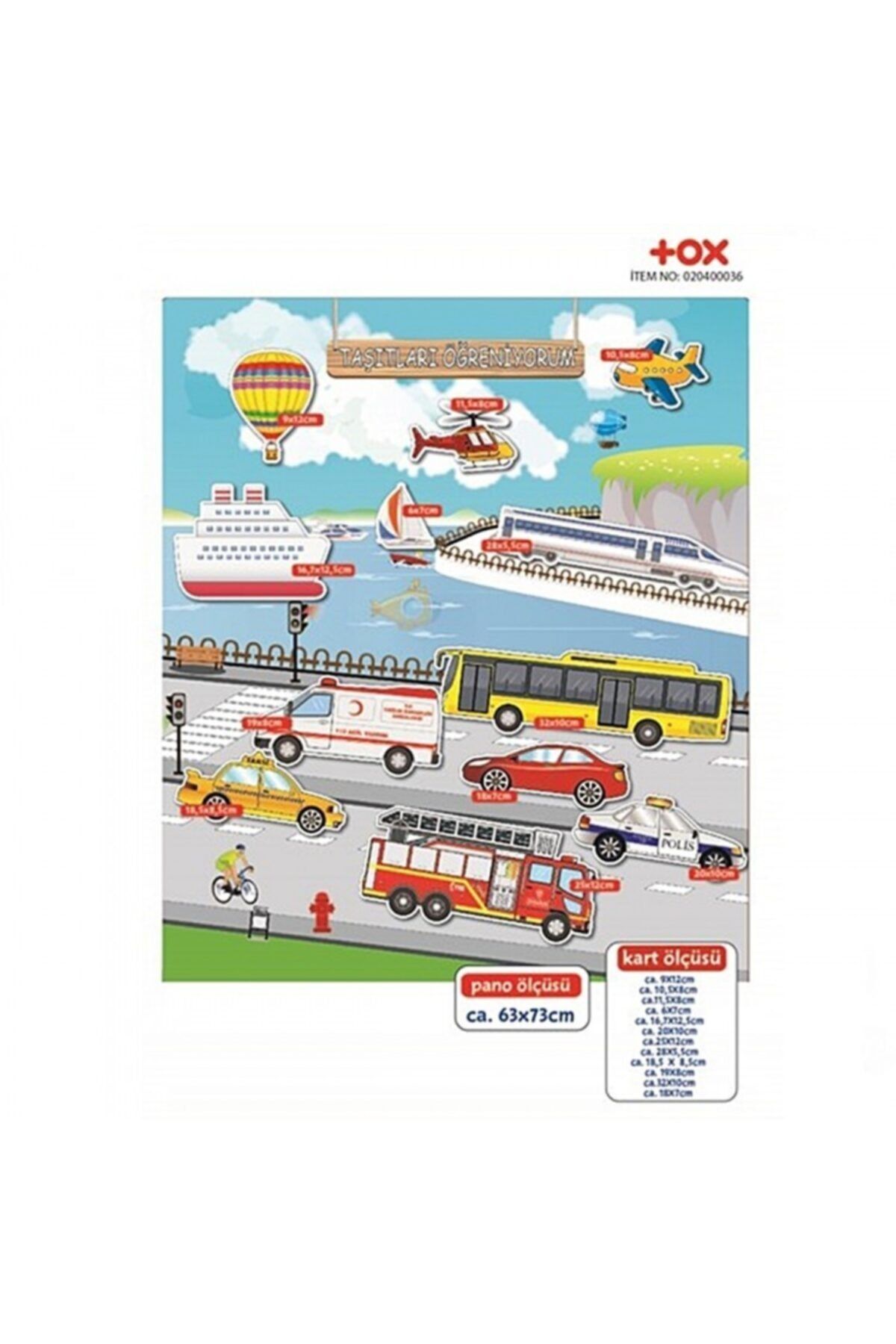 Tox Taşıtları Öğreniyorum Eğitici Pano