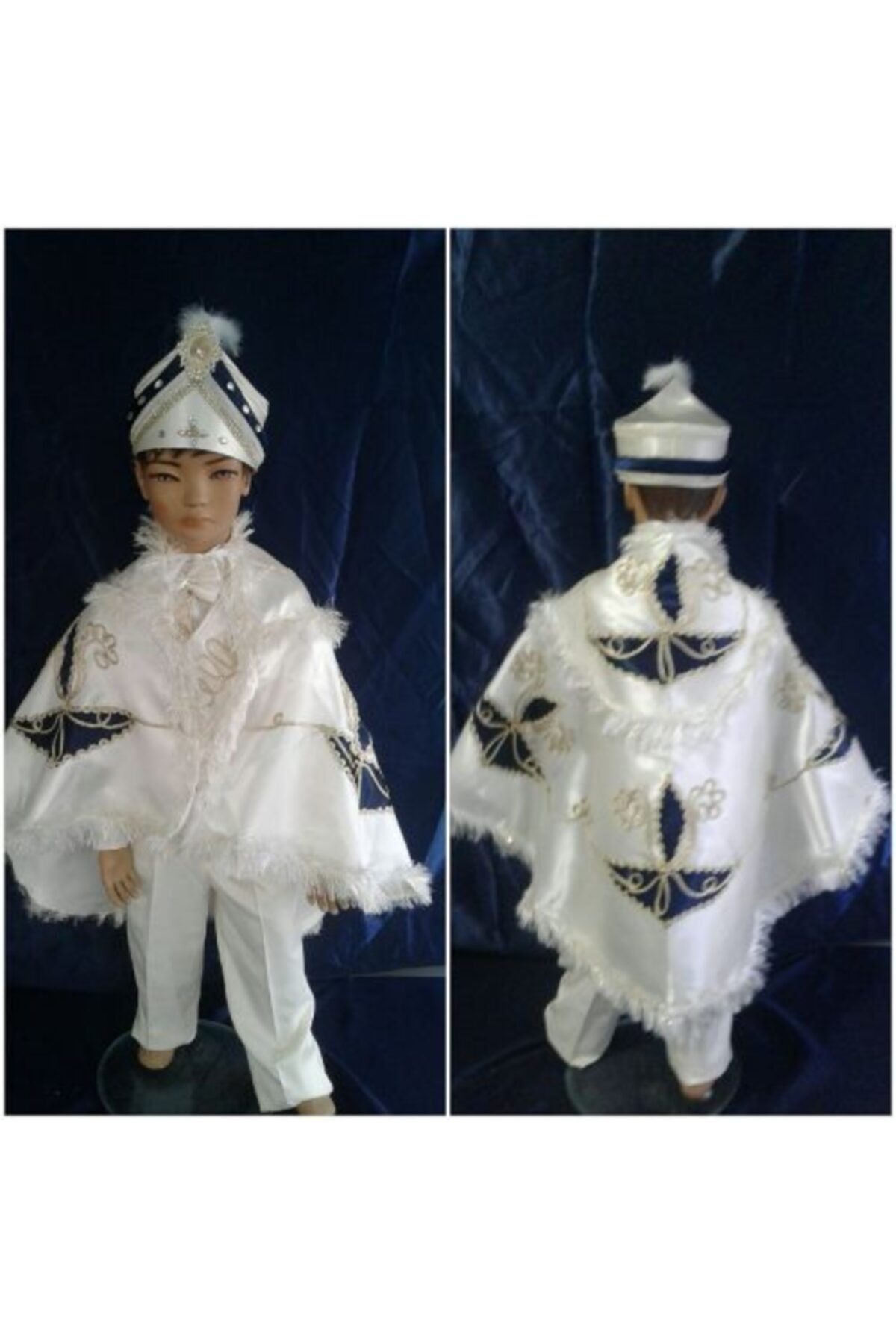 yuşa sünnet sarayı Erkek Çocuk Krem Sünnet Kıyafeti