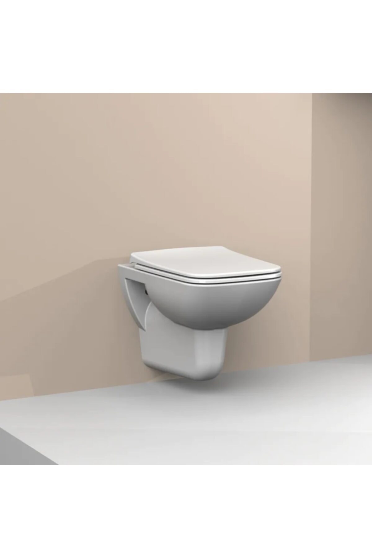 TURKUAZ Duru Asma Klozet + Yavaş Kapanan Pp Soft Kapak