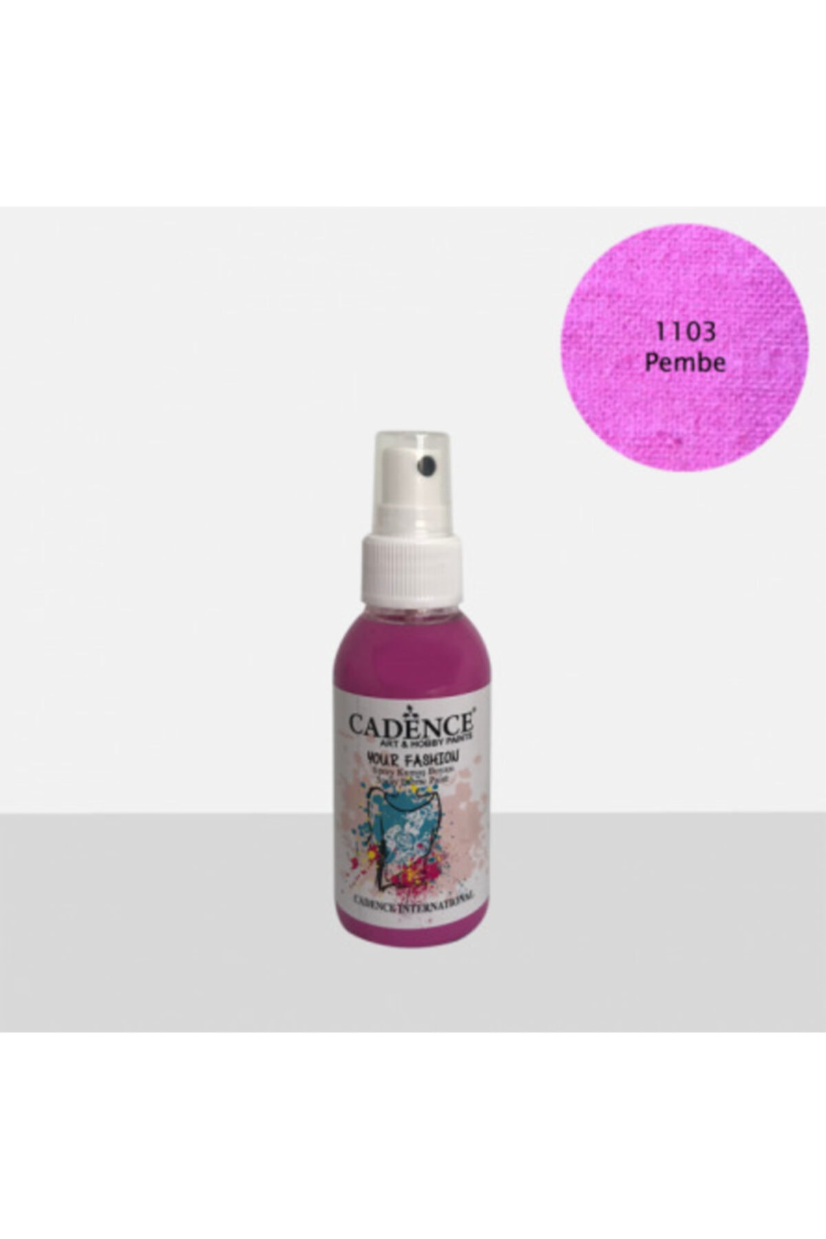 Cadence 1103 Pembe Sprey Kumaş Boyası