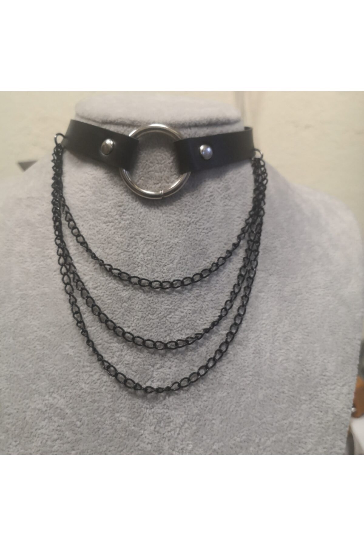 Deneme Zamanı Kadın  Siyah Widow Choker