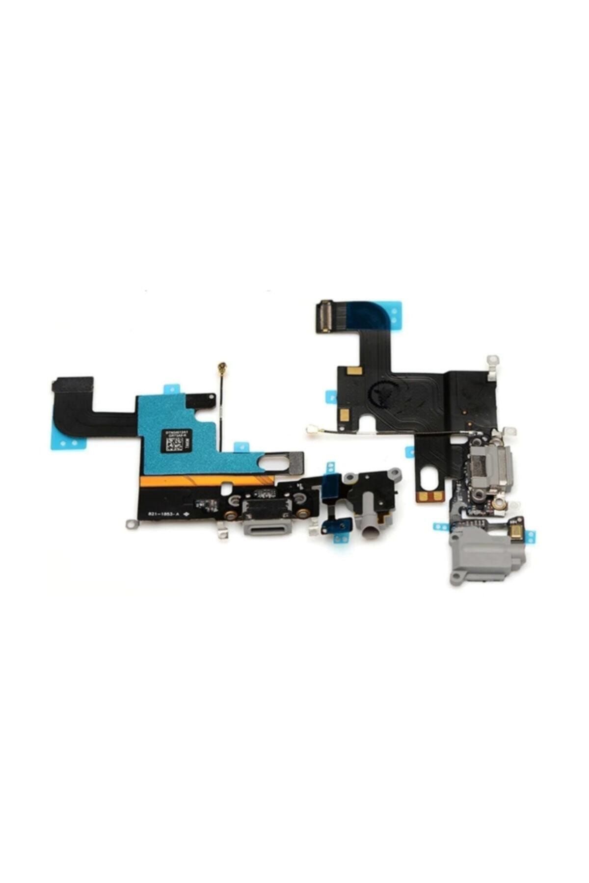 EgeTech Iphone 6 Kulaklık Mikrofon Şarj Soket Filmi Full Bord - Gri