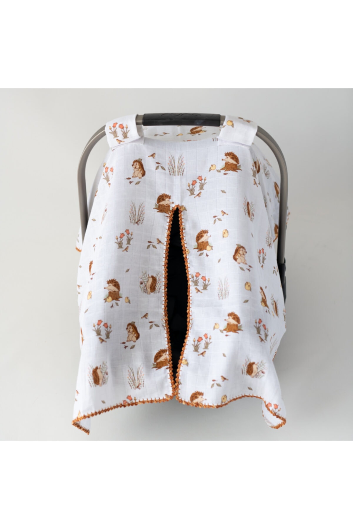 BADESKA Müslin Kirpi Desen Puset Örtüsü