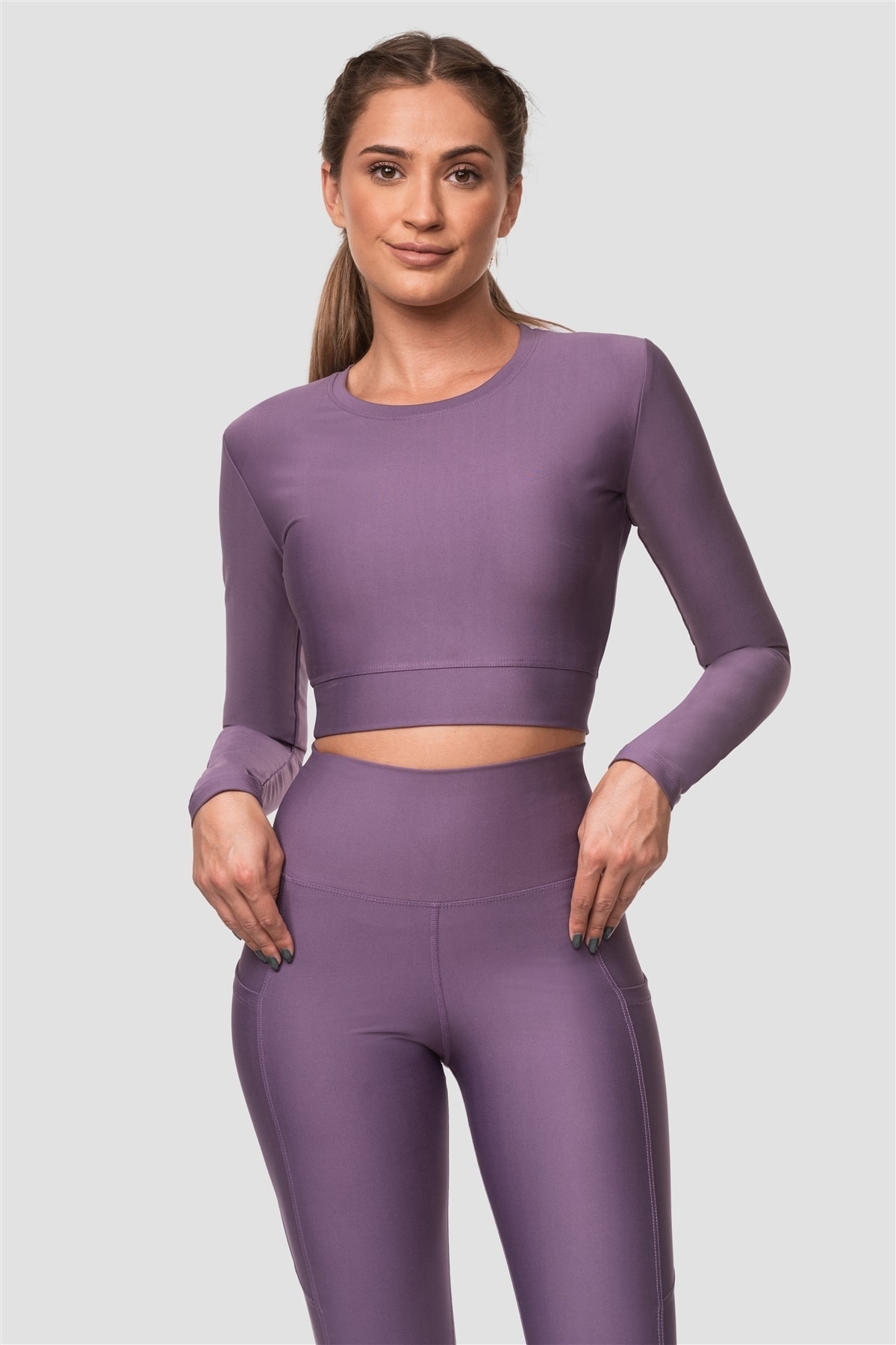 Superstacy Crop Top Lila