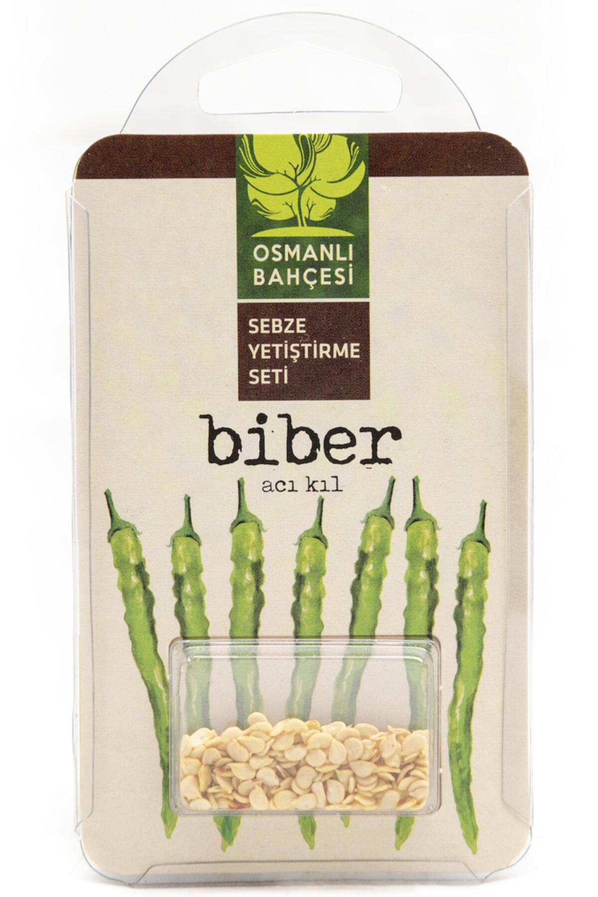 Osmanlı Bahçesi Acı Kıl Biber Tohumuu + Organik Solucan Gübresi Paketi