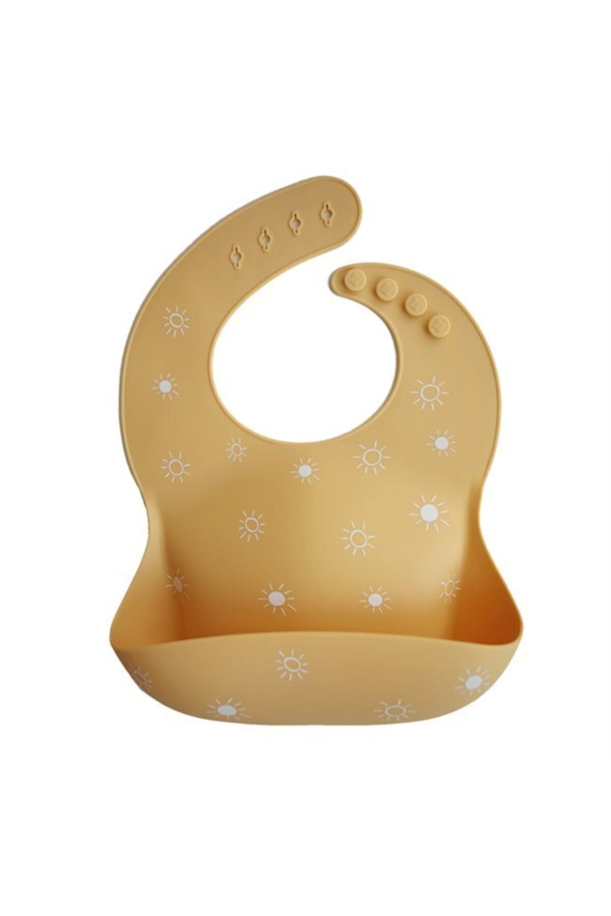 Mushie Silicone Bib Sun Orange - Silikon Önlük Güneş