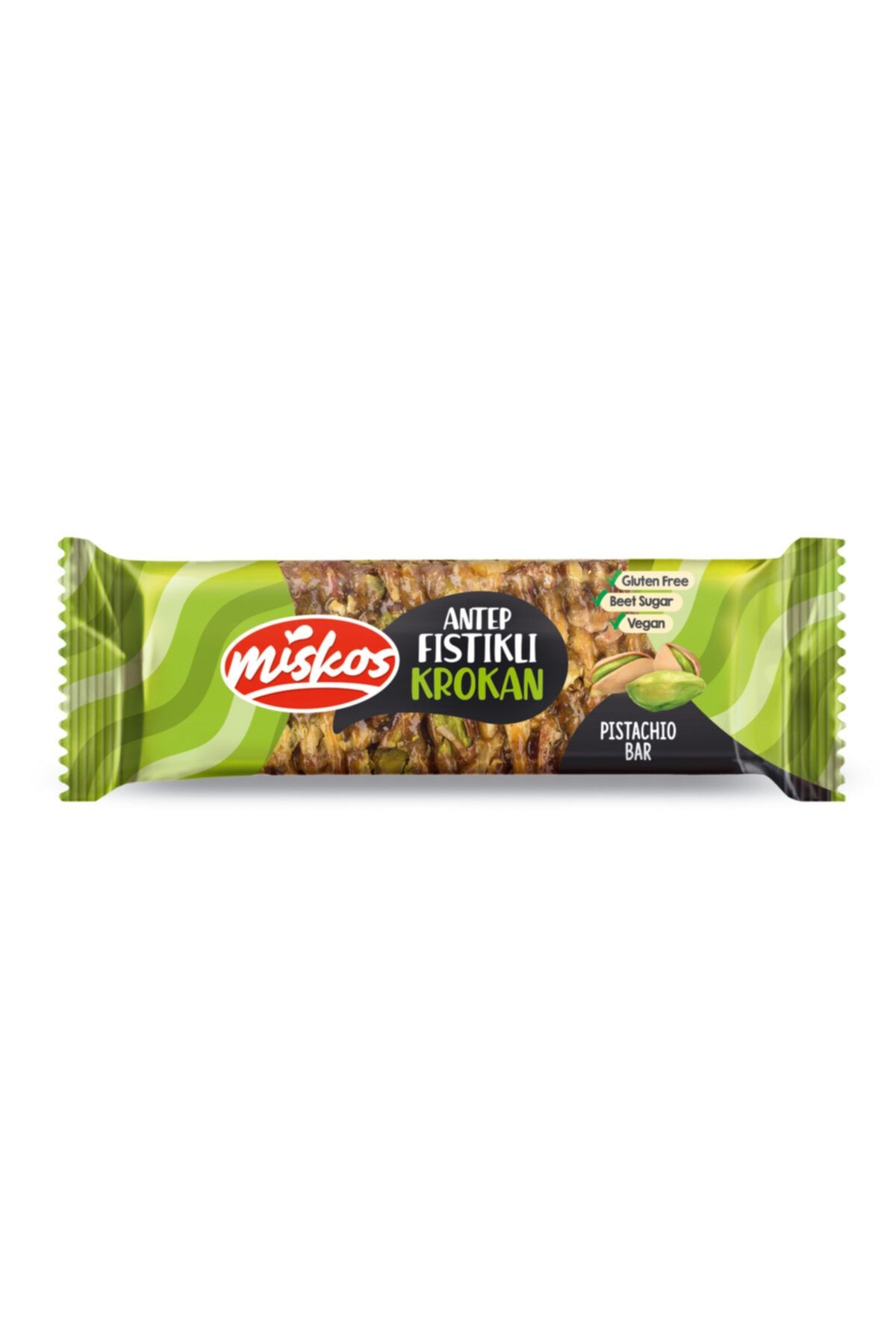MİSKOS HELVA Antep Fıstıklı Krokan 40 Gr 20 Adet