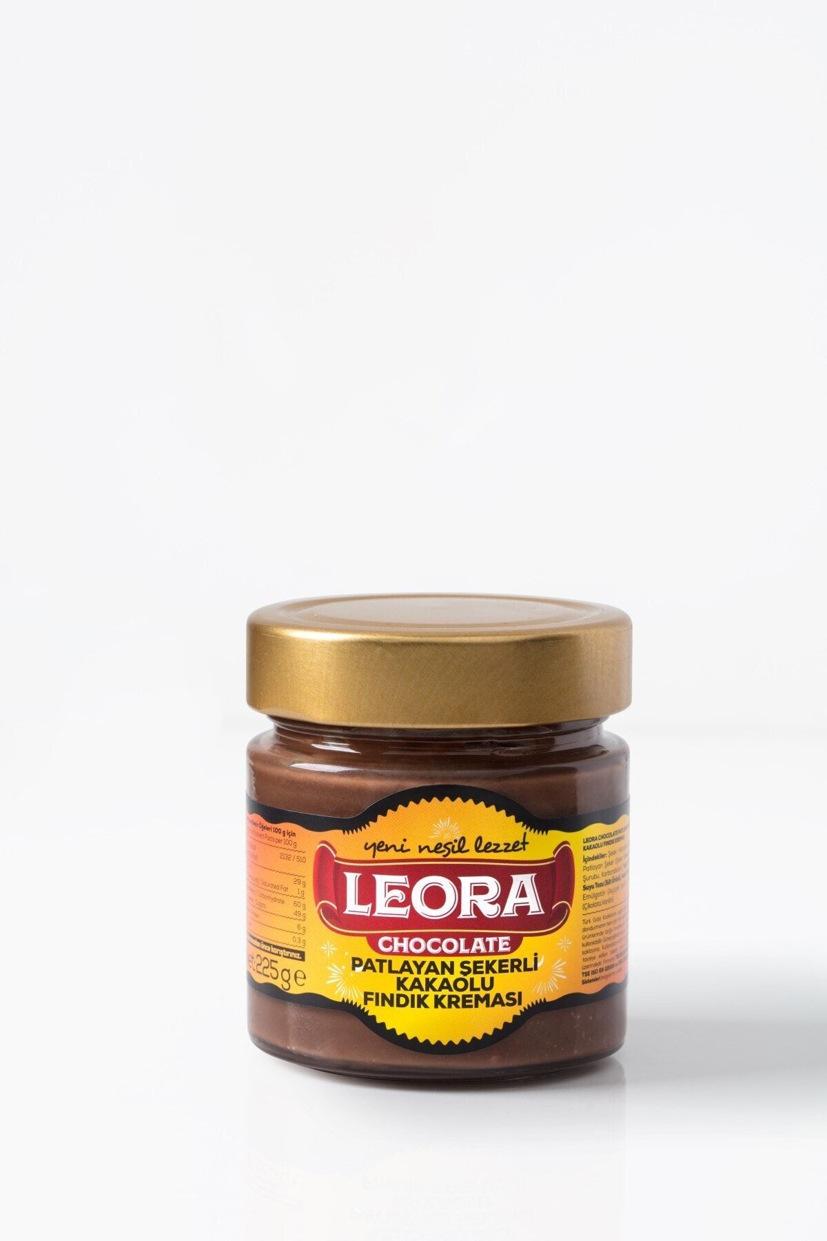 Leora Chocolate Patlayan Şekerli Kakaolu Fındık Kreması 225g
