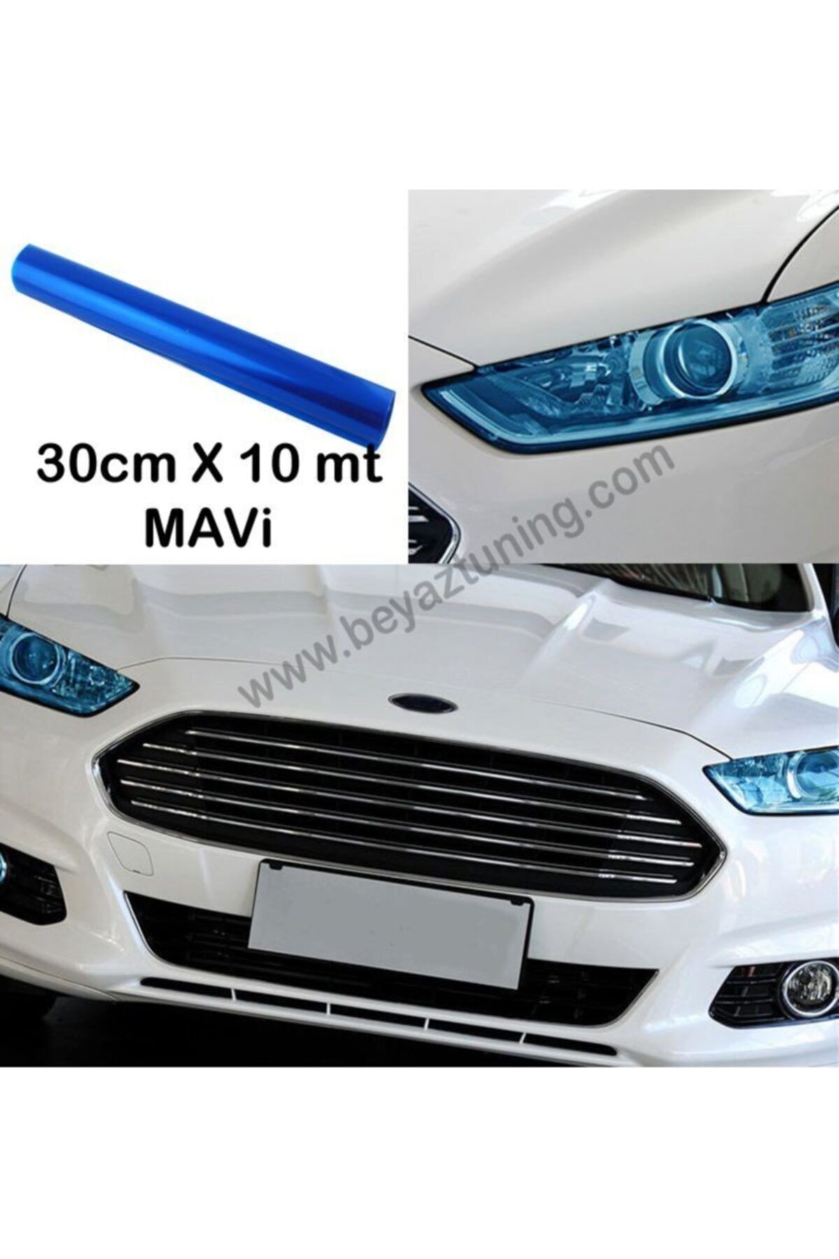 Leader Far - Stop Filmi 30cm X 10mt Mavi