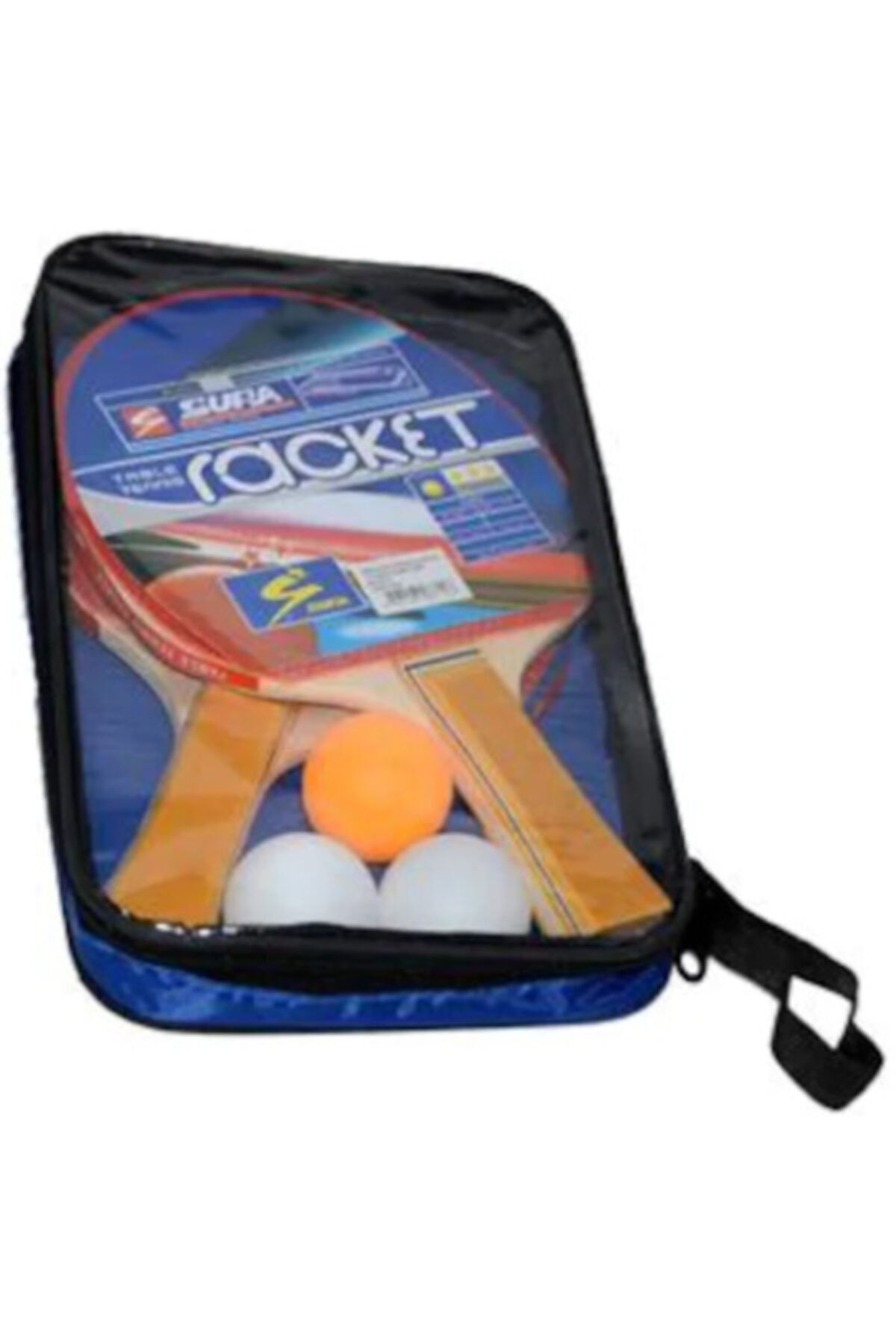 Rommwex Masa Tenis Raket Seti (2 Raket+3 Top) Taşıma Çantalı