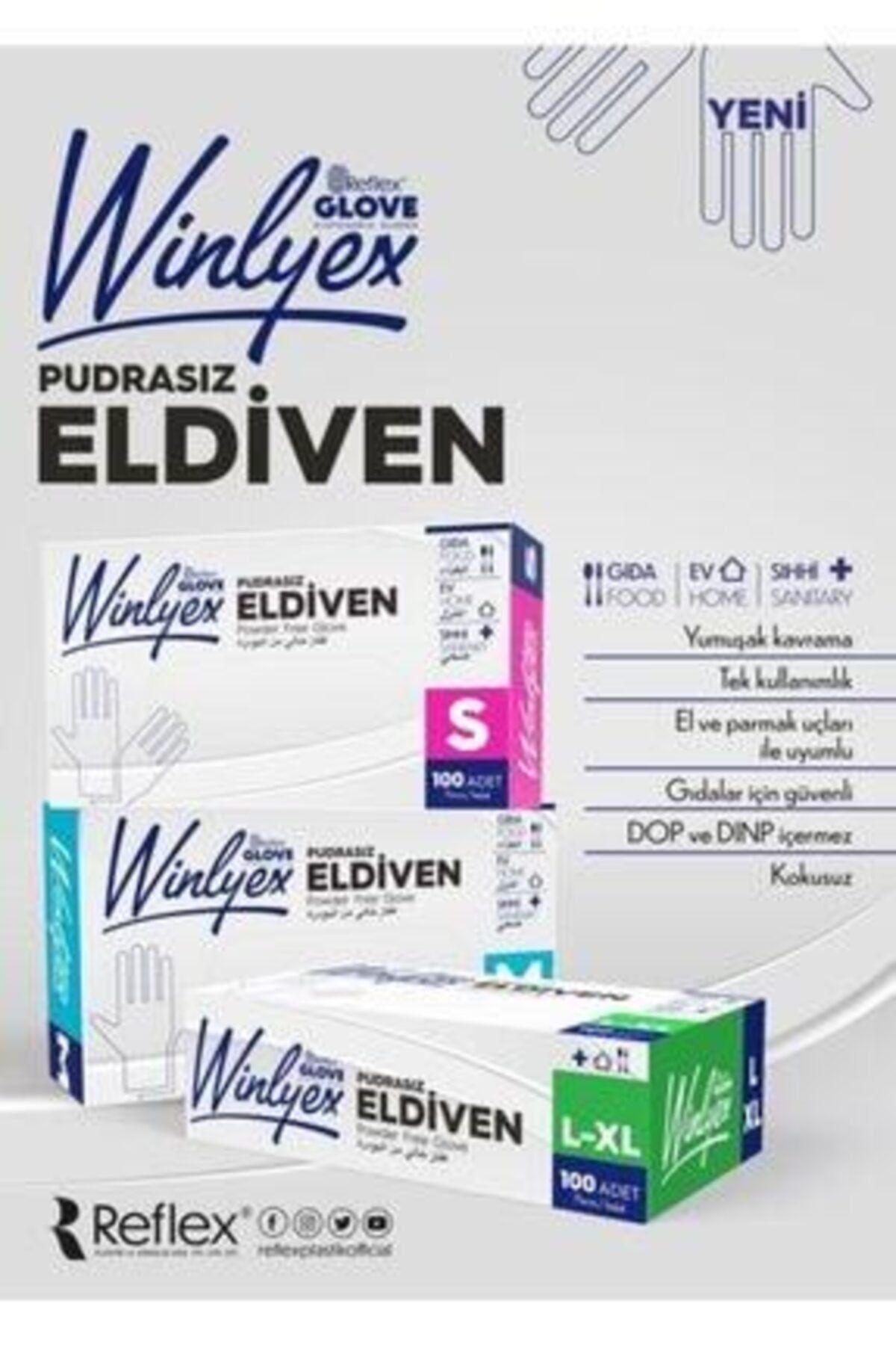 Reflex Winlyex Eldiven Koli(20 Paket 2000 Adet)