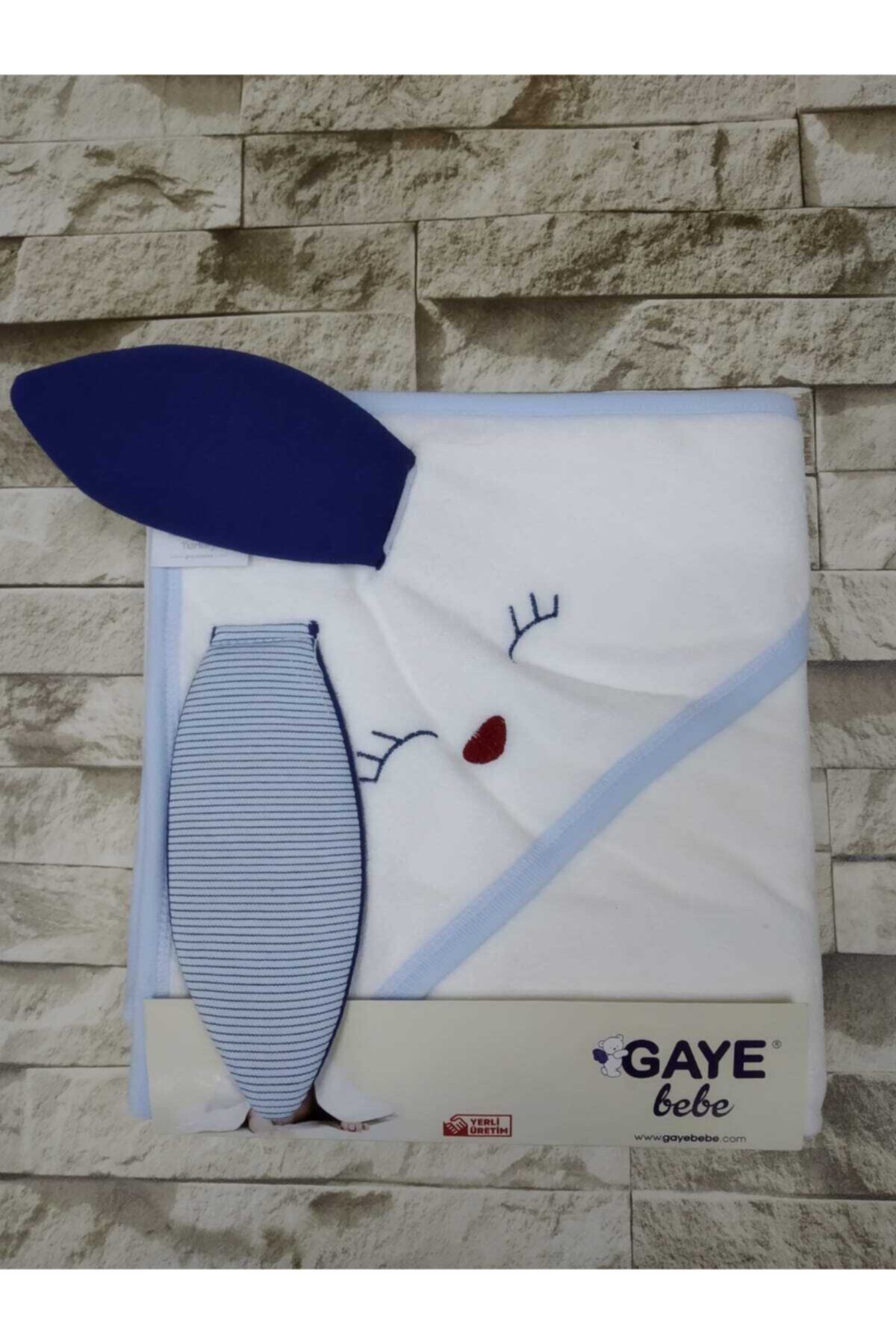 Gaye Bebe Kapüşonlu Bebek Banyo Havlusu