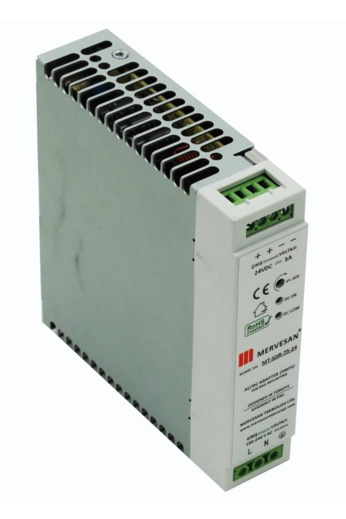 Mervesan Mt-sdr-120-24 24v 5a Ray Tip Smps Adaptör
