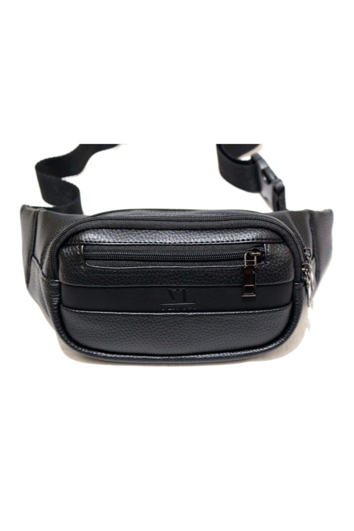 VALUAES Unisex Siyah Bel Çantası Bel Ayarlı Çanta