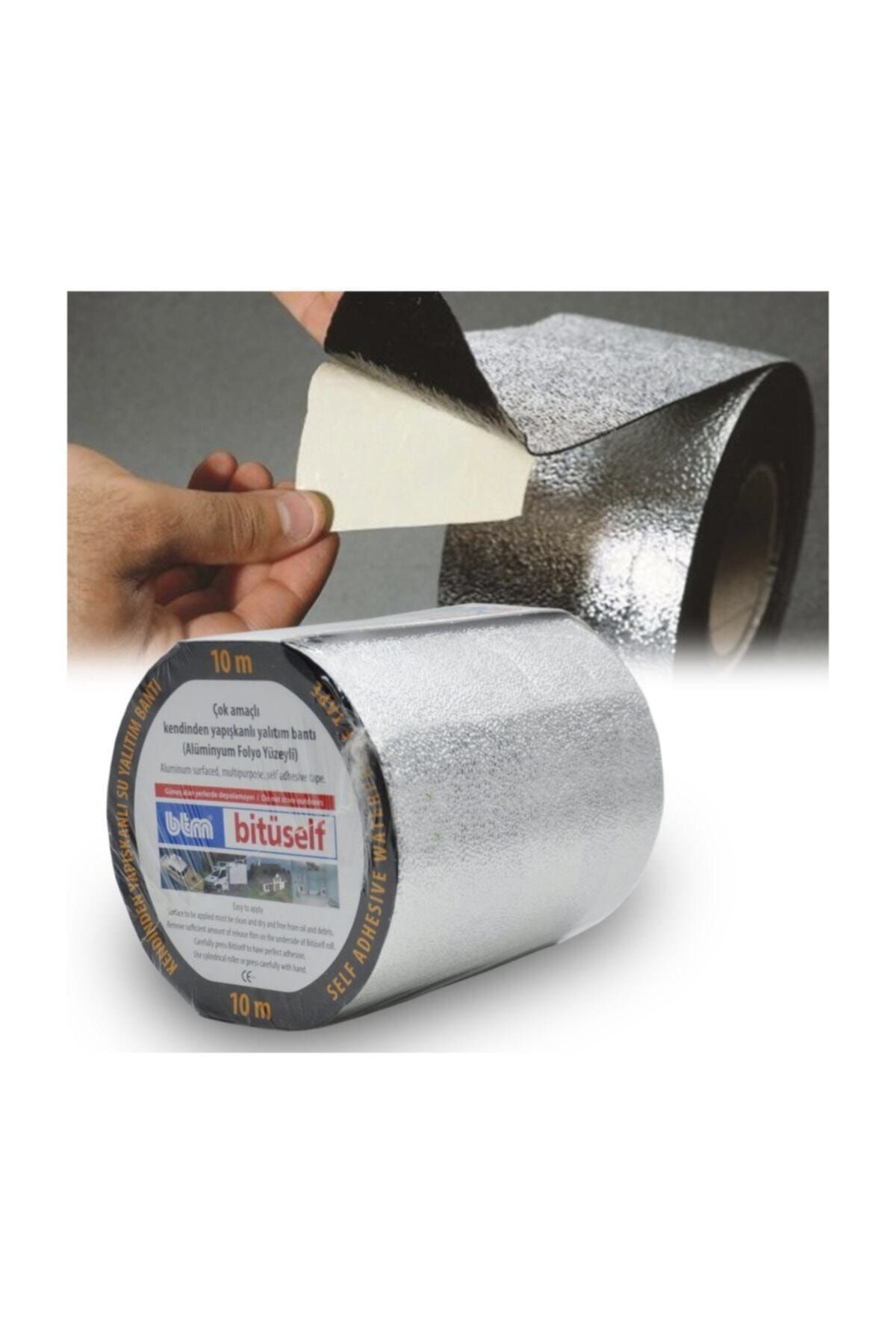 BantMarketim Bitüself Alüminyum Kaplı Oto Ses Yalıtım Bantı 60cm X 10mt