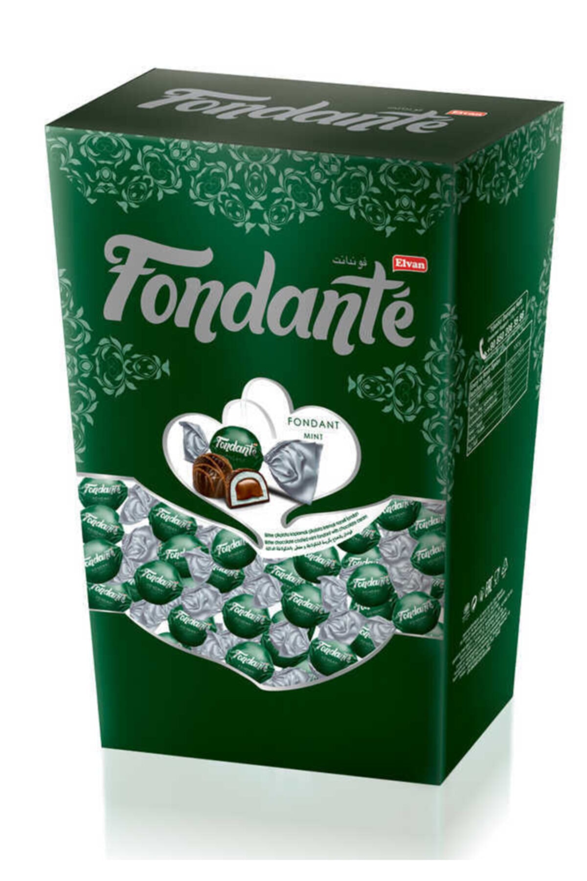 Elvan Fondante Çikolata Dolgulu Naneli Hediyelik Kutu 300 Gr. (1 Kutu)
