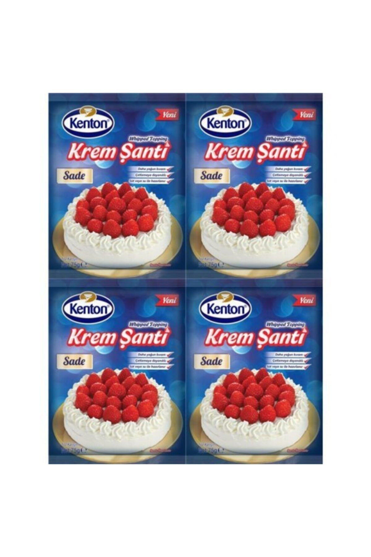 Kenton Krem Şanti Sade 75gr 4'lü