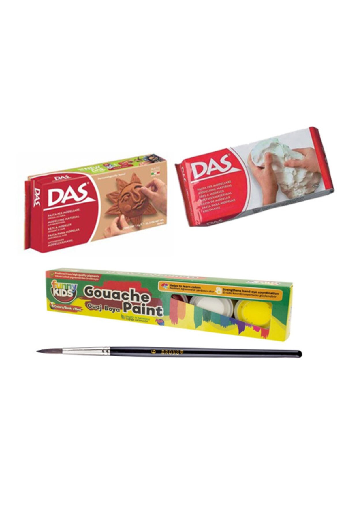 Das Seramik Boyama Başlangıç Seti-rich Guaj Boya 6x25 ml