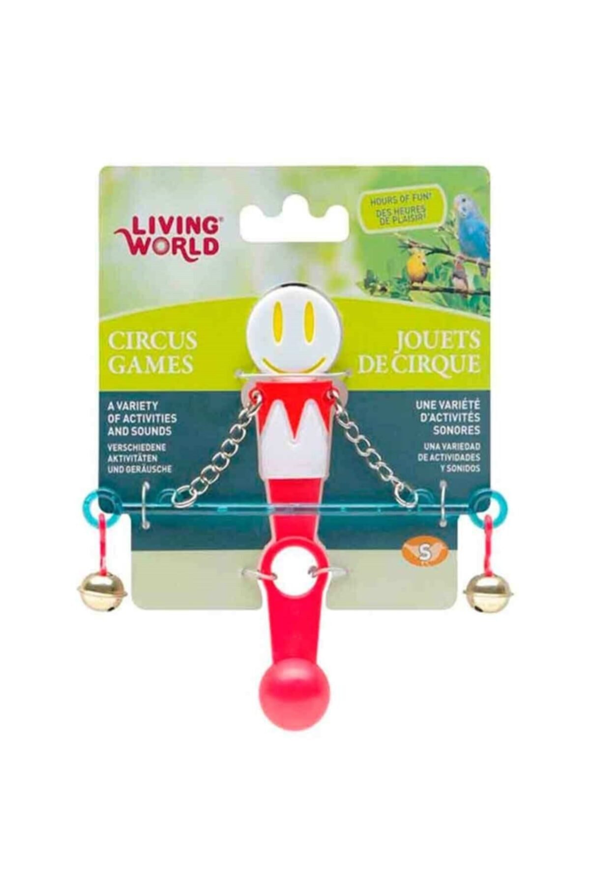Living World Lw Kuş Oyuncağı Denge Çubuğu - Kırmızı Beyaz
