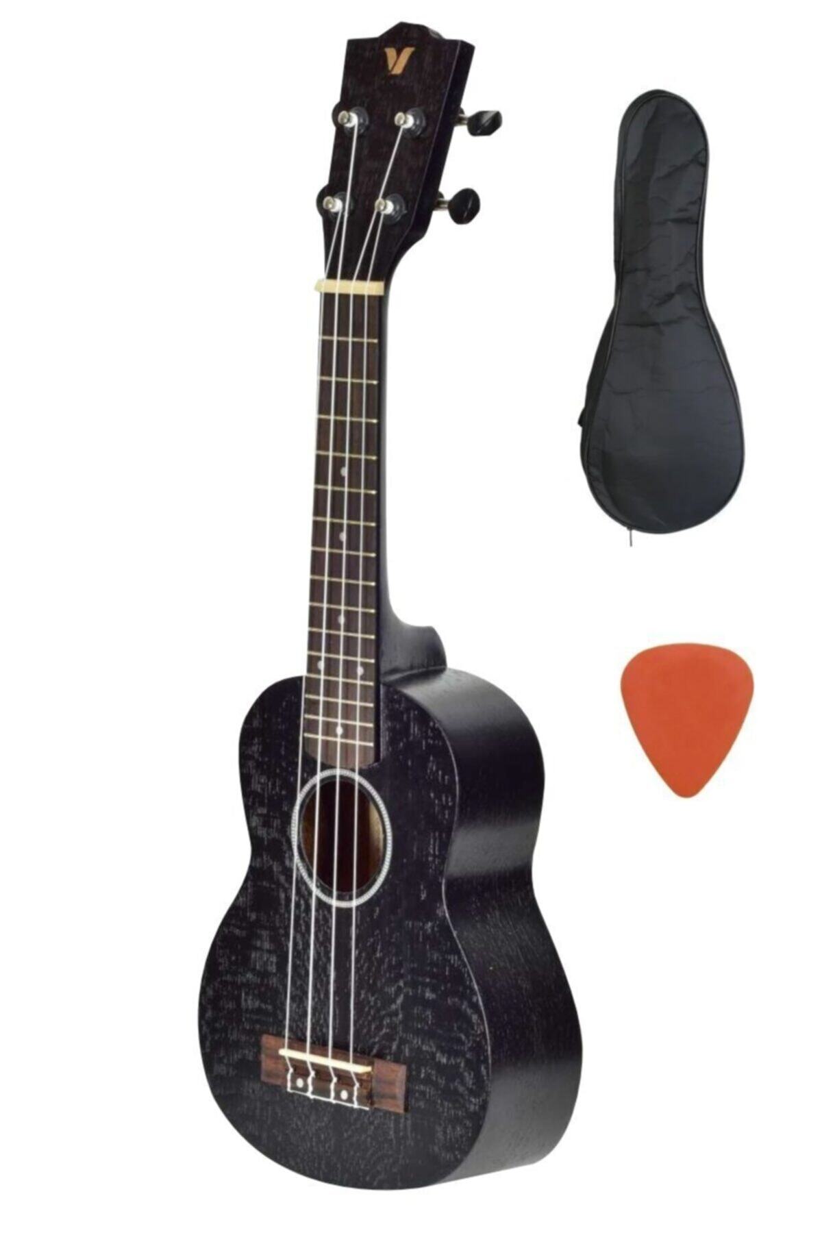 VALLER Siyah Soprano Ukulele Us51
