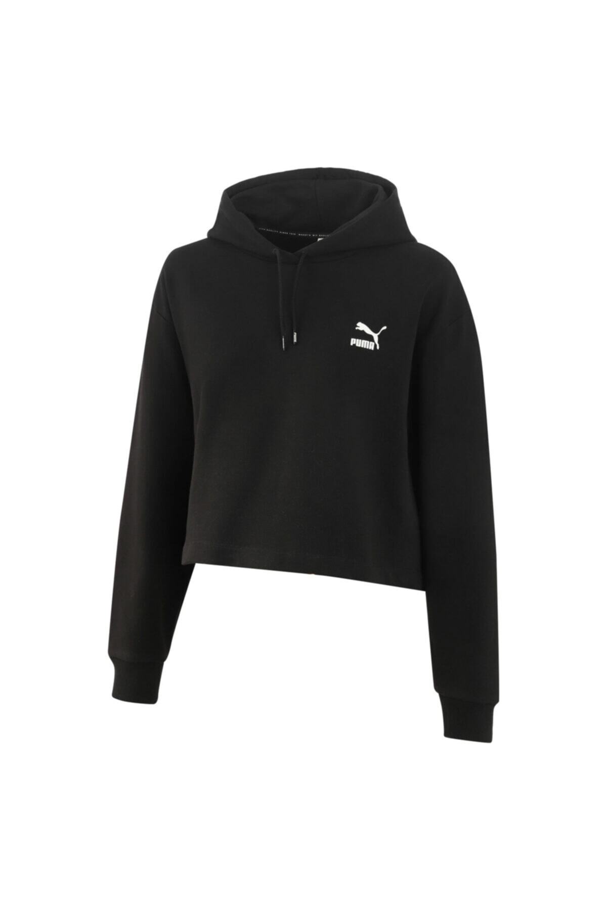 Puma Kadın Claw Kısa KesimKapüşonlu Sweatshirt - 530971-01