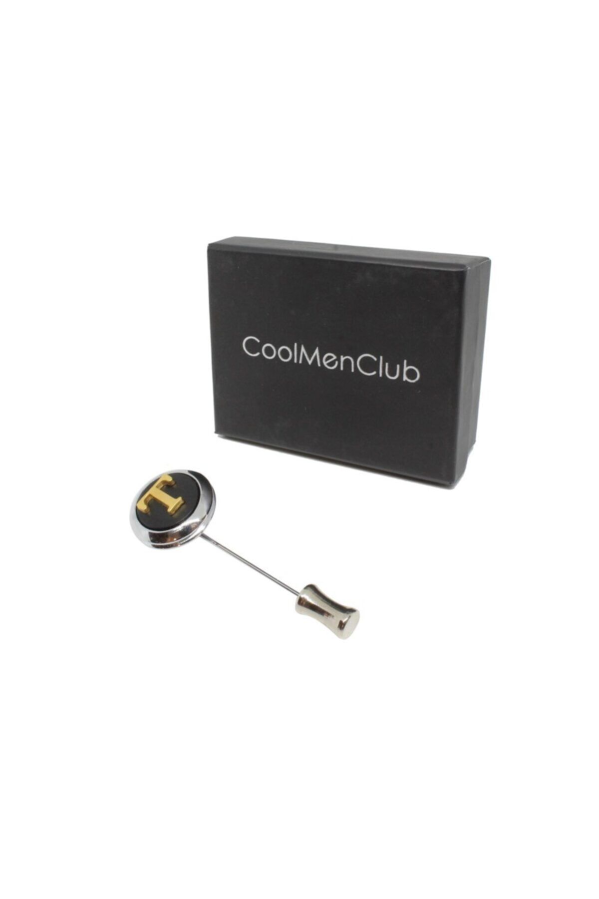 COOLMENCLUB E Harfi  Harfli Ceket Yaka İğnesi