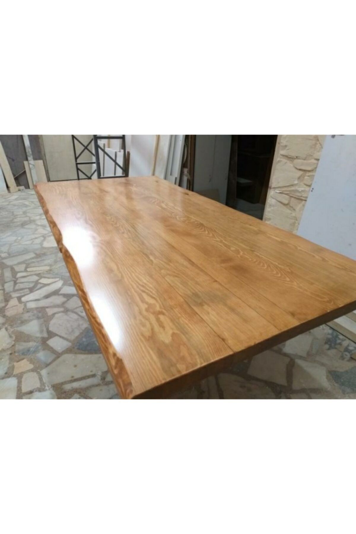 agackakanwood dogal agac masa tablasi 180x90 cm 4 2 cm kalinlik fiyati yorumlari trendyol