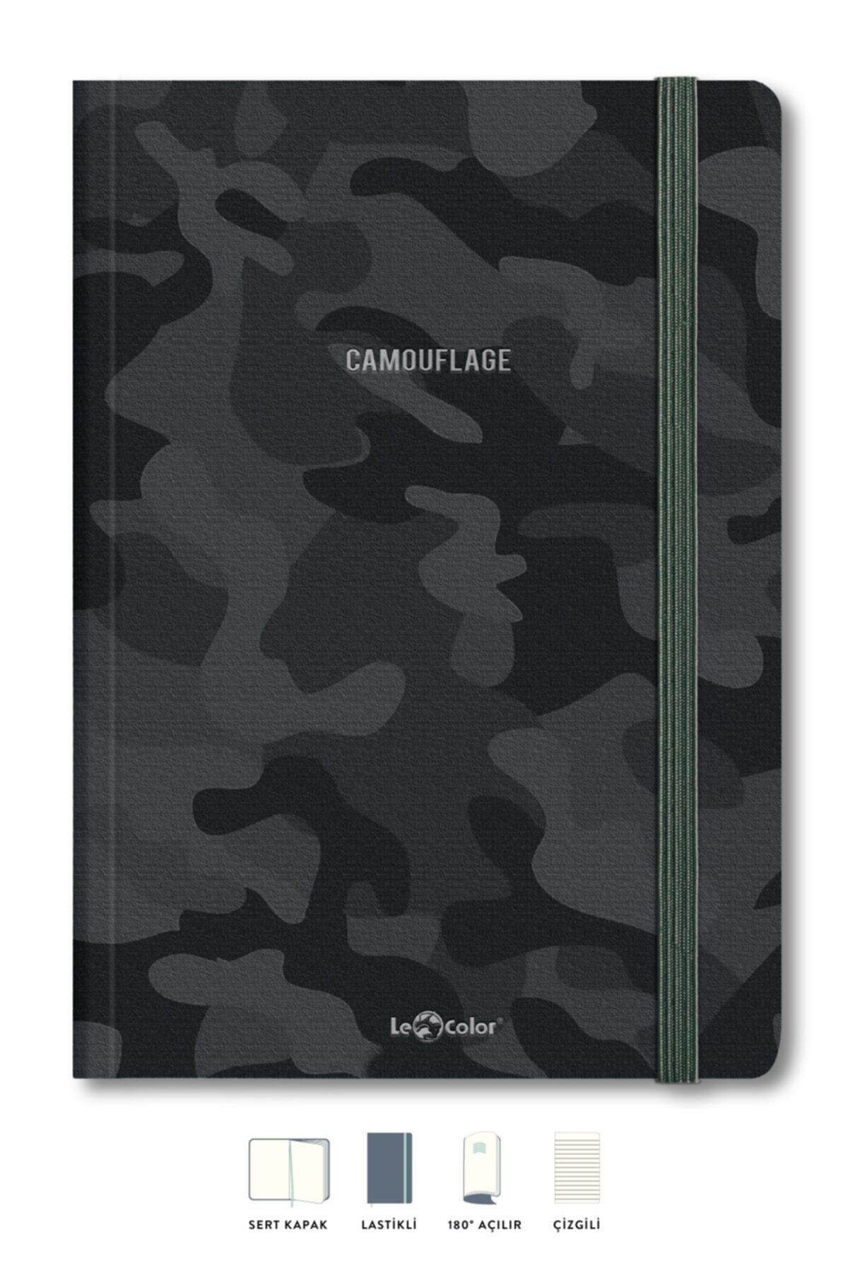 Le Color Sert Kp Lastikli Çizgili Def 80gr 17x24 Camouflage