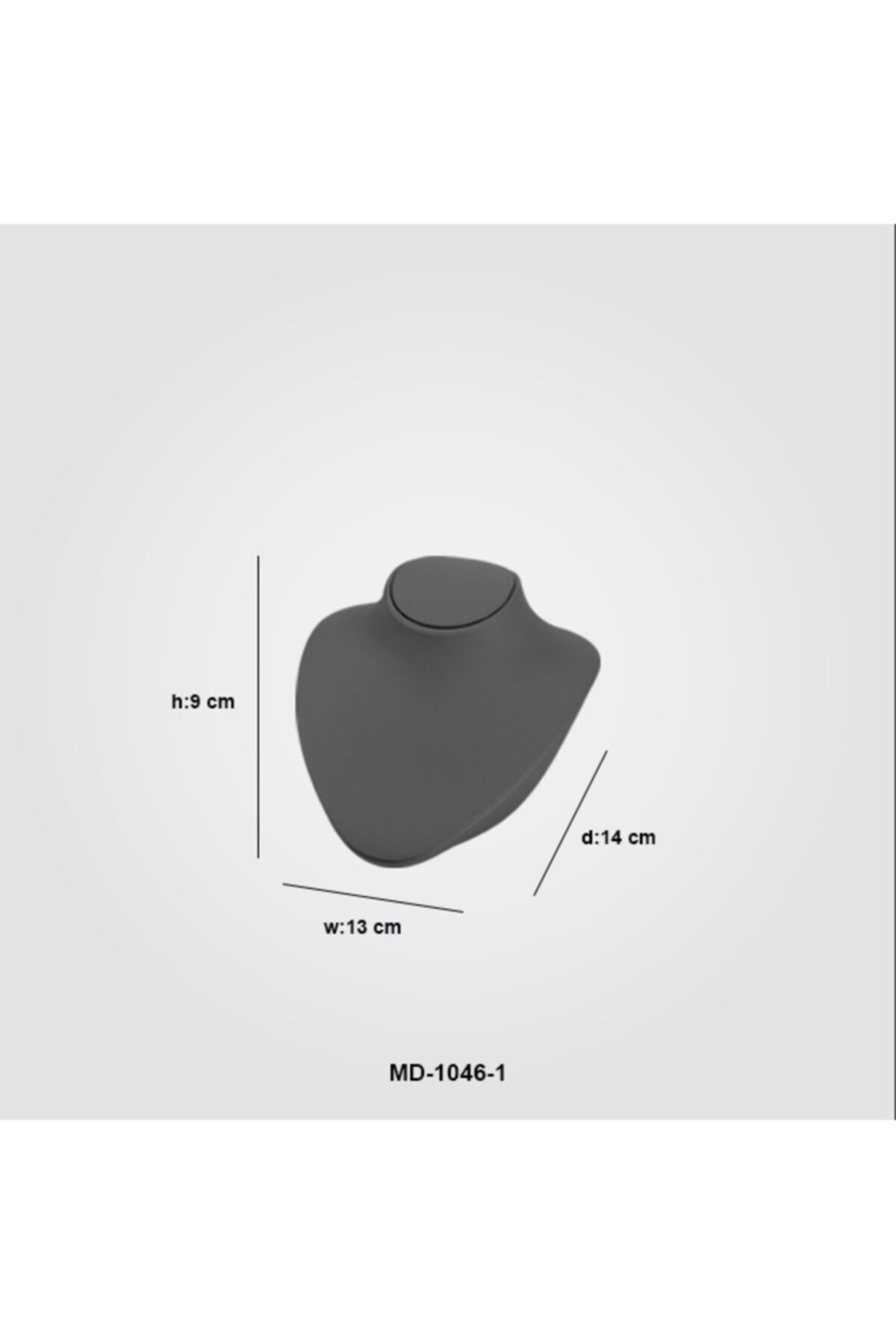 VİTRİNKUTU Kuyumcu Manken Standı Md-1046 Koyu Gri