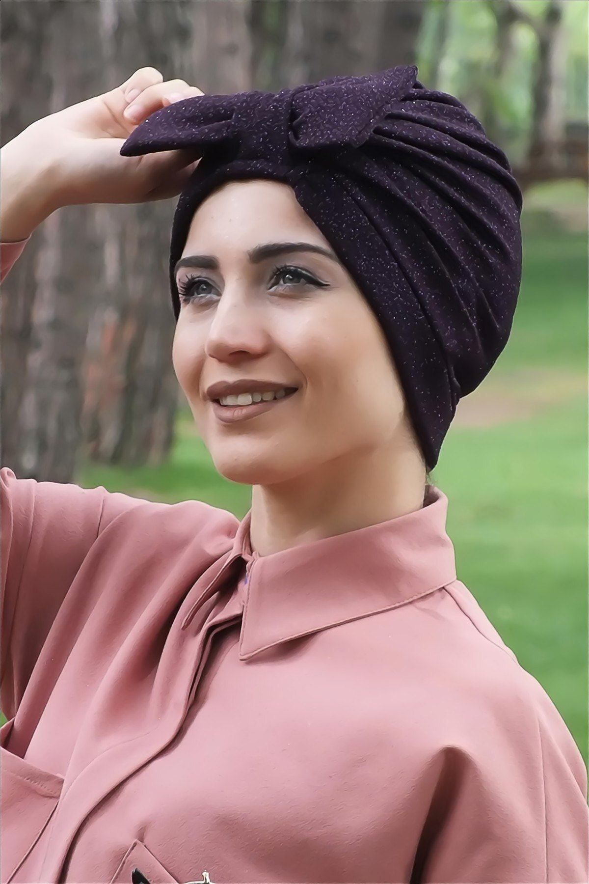 Gültopu Eşarp & Şal Simli Fiyonklu Sosyete Bone