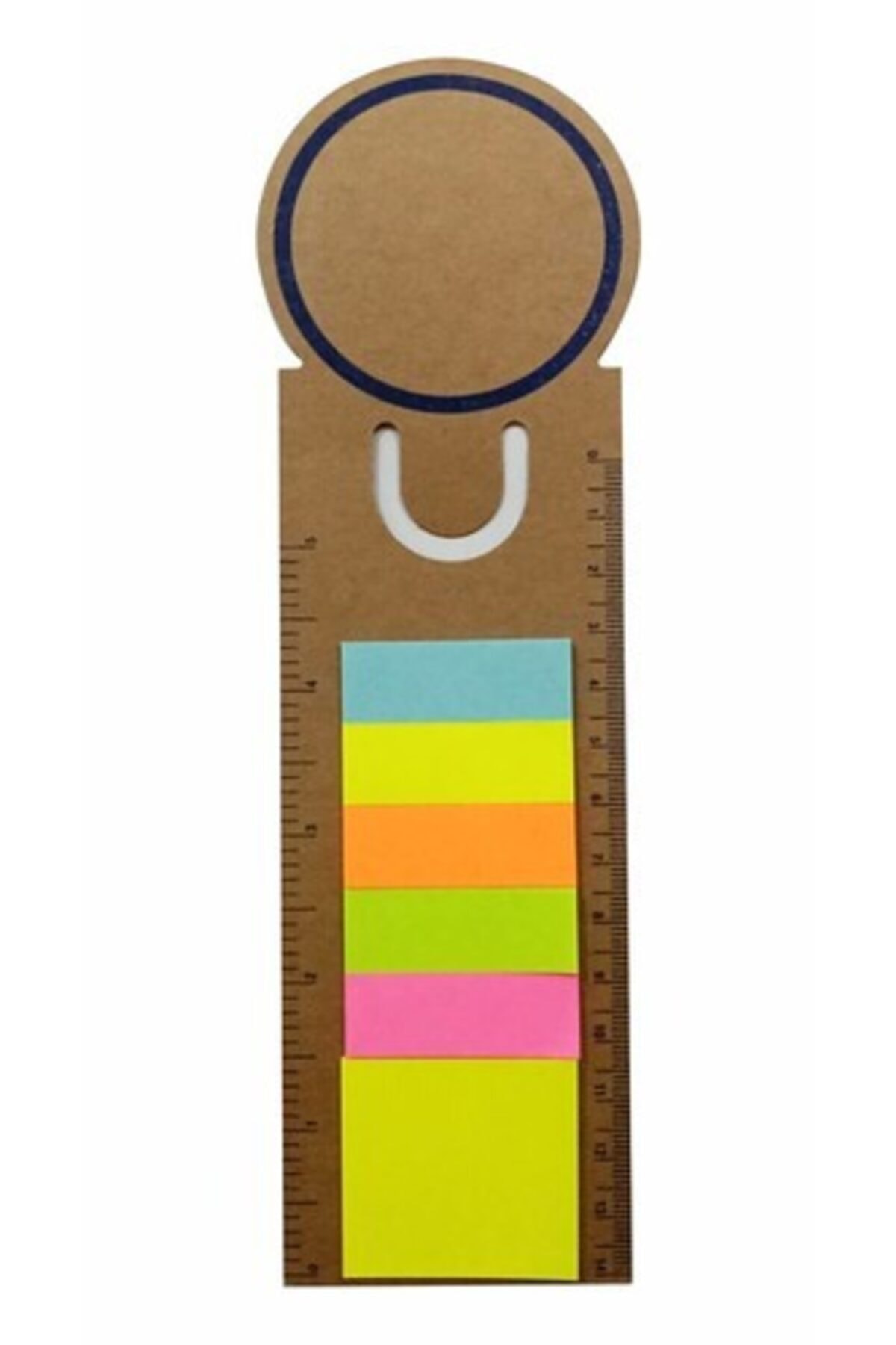 Astana Yayınları Post-itli Cetvelli Kitap Ayracı Lacivert 21,5x6cm