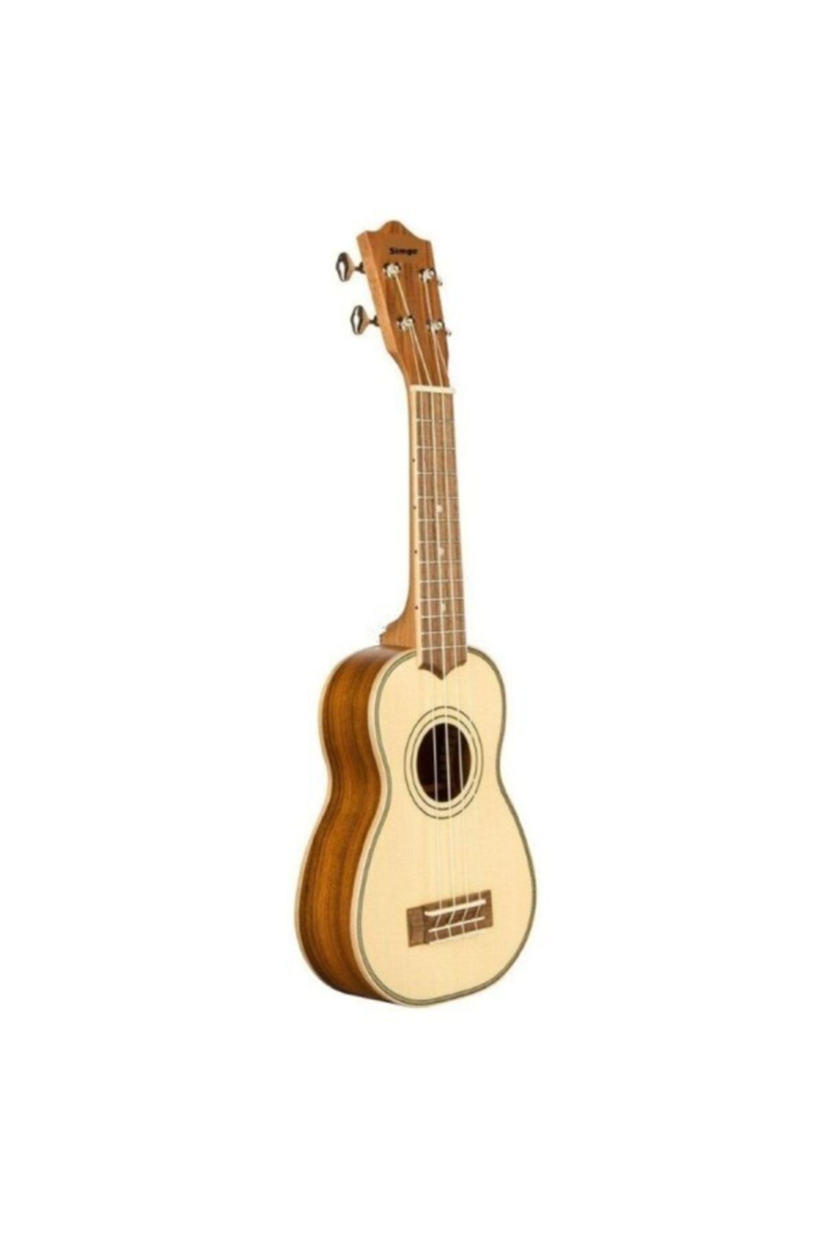 SİMGE Ukulele Soprano Doğal Maun Ağaç Profesyonel