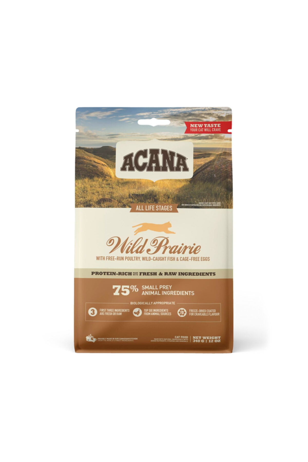 Acana Wild Prairie Tavuklu Ve Göl Balıklı Tahılsız Yetişkin Kedi Maması 340 Gr