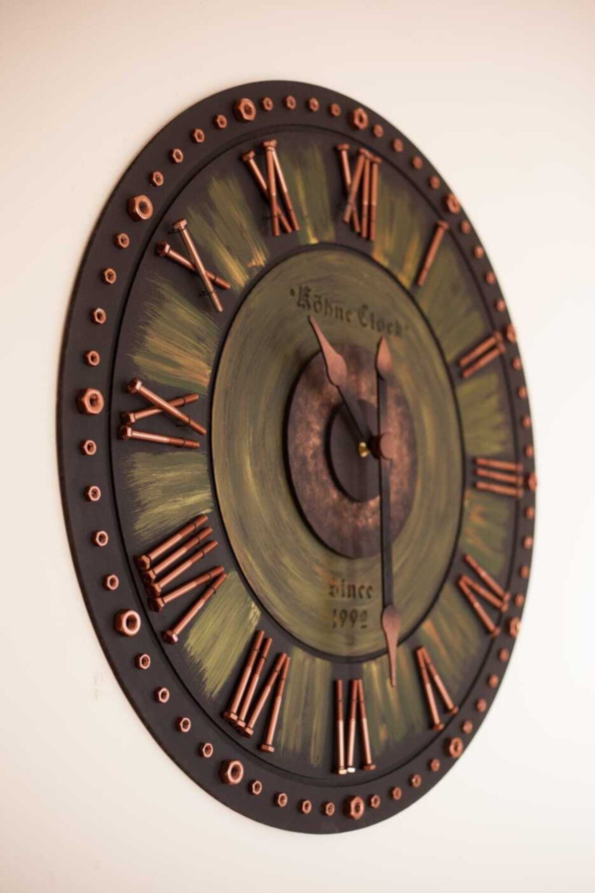 kohneclock Kohne Clock Somcupper Green 50 X 50 Cm Duvar Saati