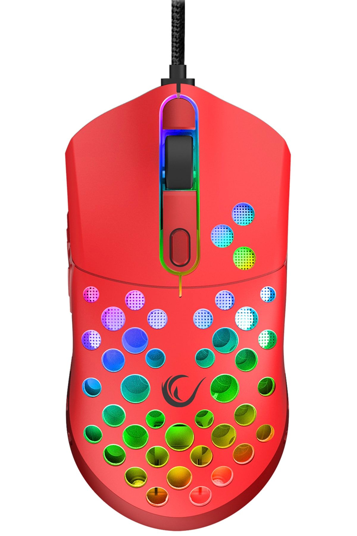 Rampage Rocket Ultra Hafif Kırmızı Rgb Optik Sensör 12000 Dpi Gaming Oyuncu Mouse Smx-r66