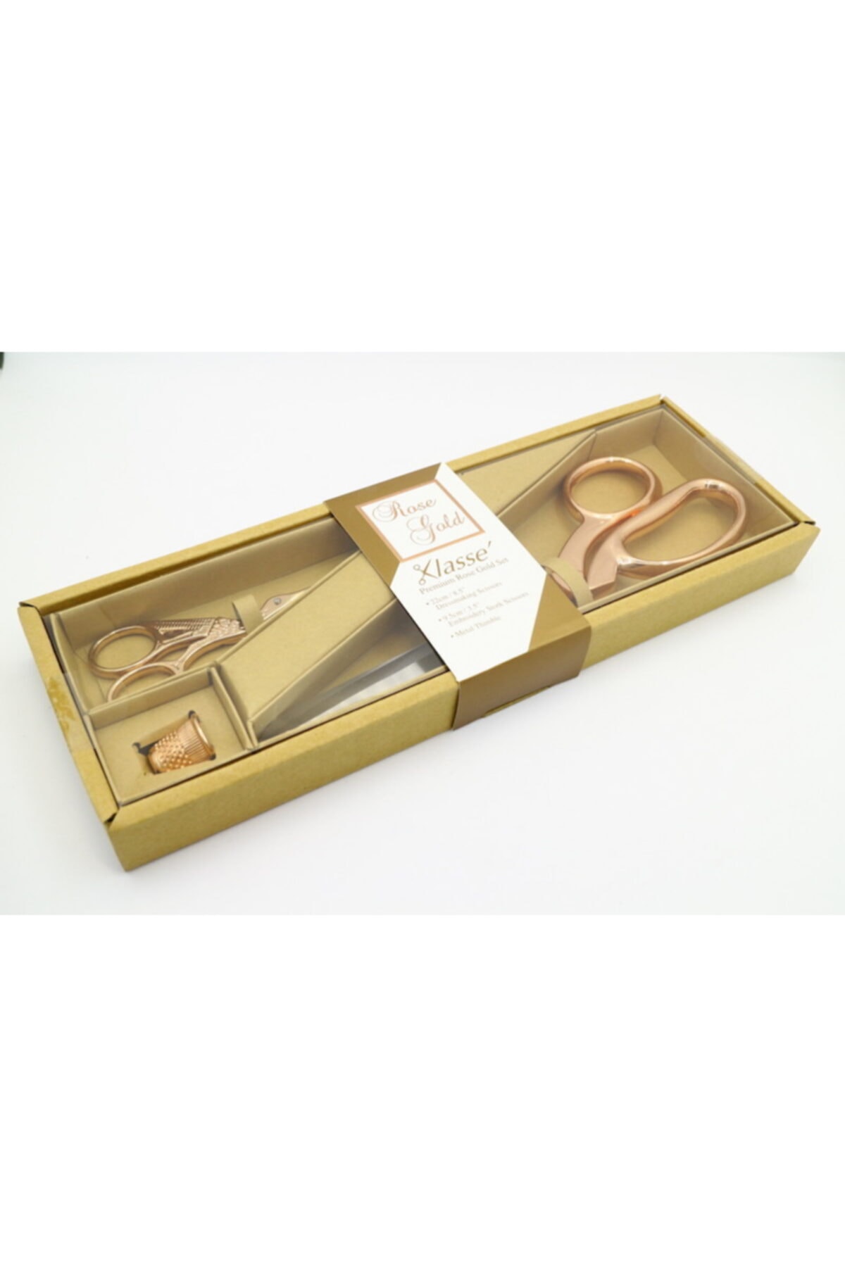 klasse14 Rose Gold Nakış Makası+büyük Makas+yüksük