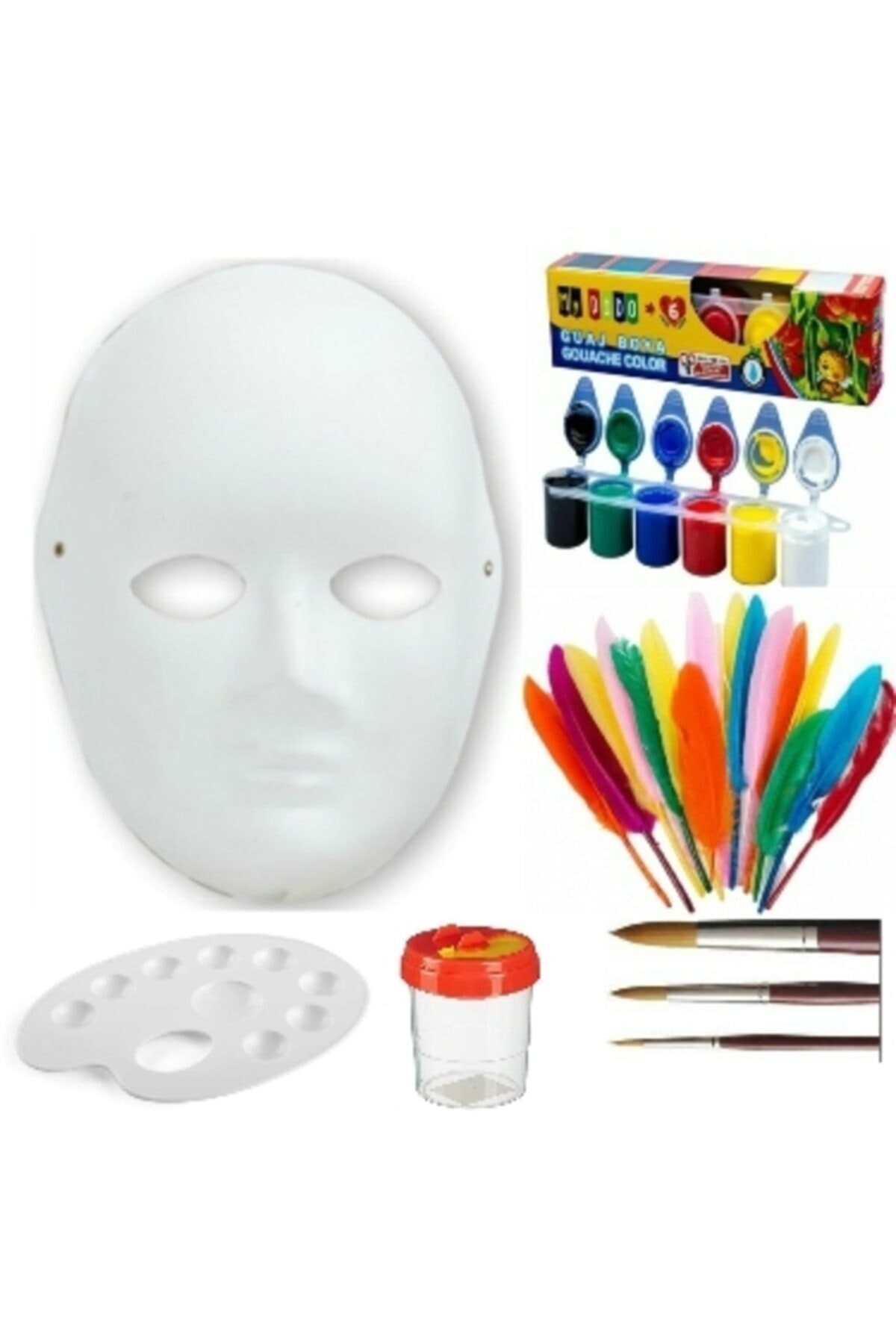 Kirtasiye Market Karton Yuz Maskesi Boyama Seti Cocuklar Icin Fiyati Yorumlari Trendyol