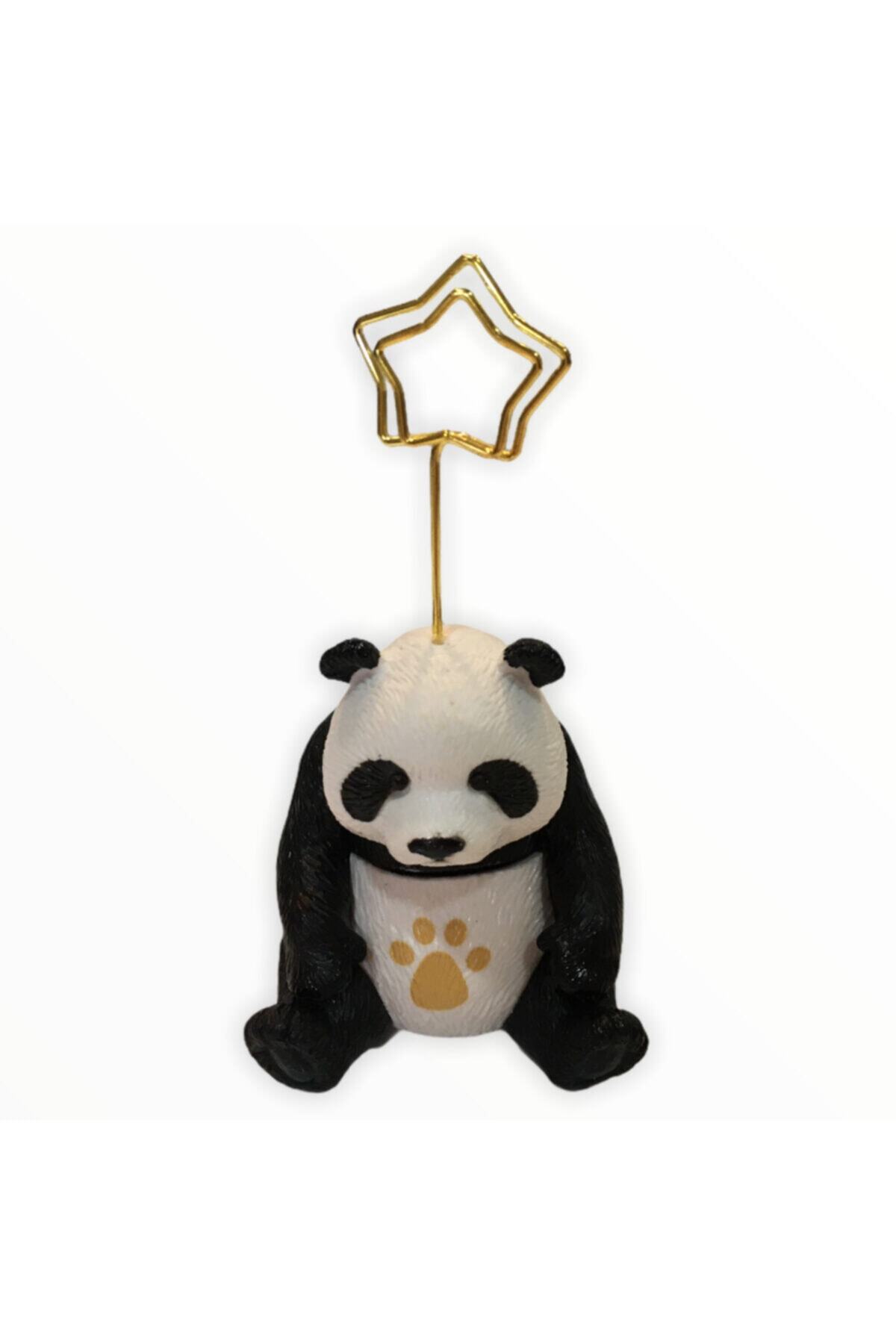 netuhaf Dekoratif Panda Not / Kart Tutucu