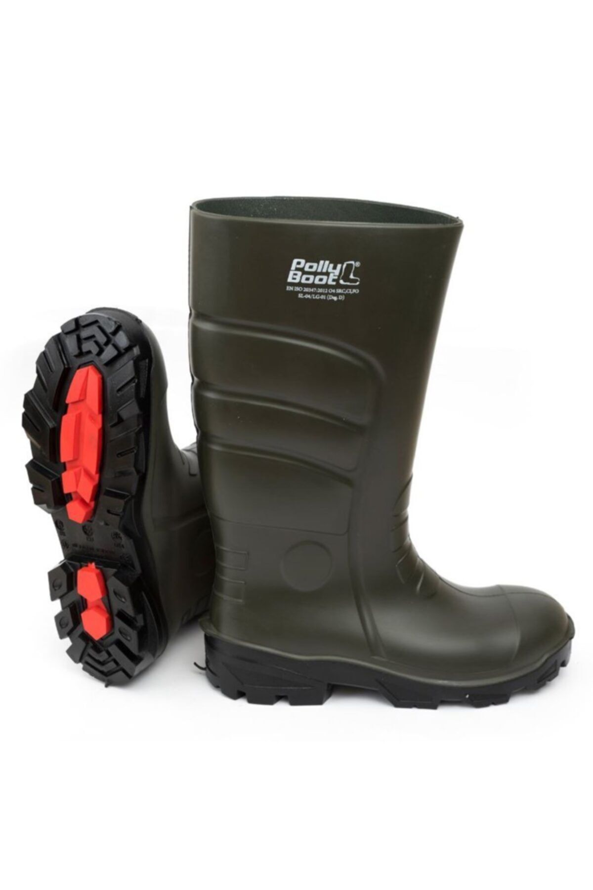Polly Boot Pollyboot Galaxy Vega 502 Koyu Haki Çelik Burunlu Çizme - 38