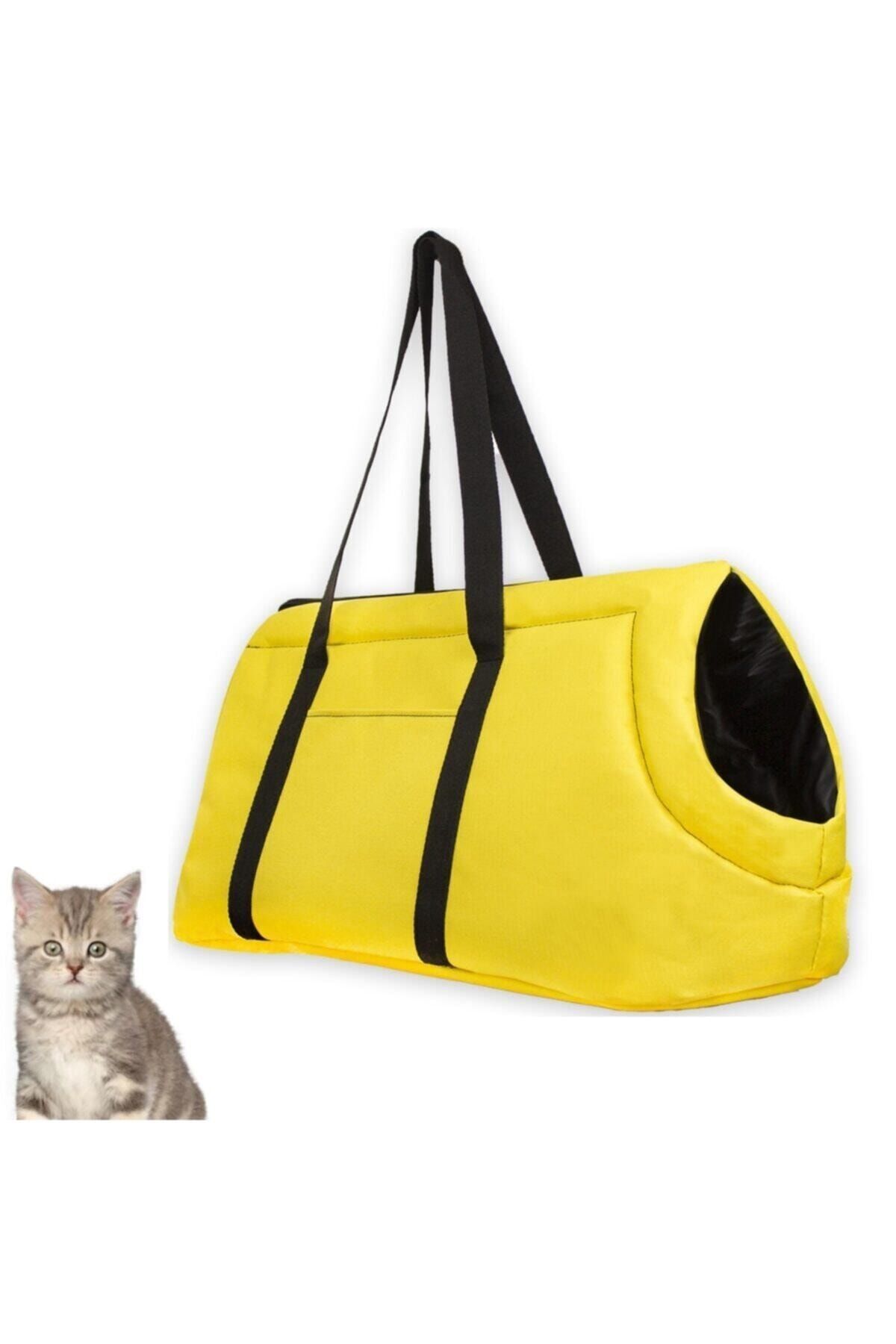 Ankaflex Highconcept Evcil Hayvan Sarı Renk El Omuz Çantası Kedi Köpek Taşıma Çantası Pet Seyahat Çantası
