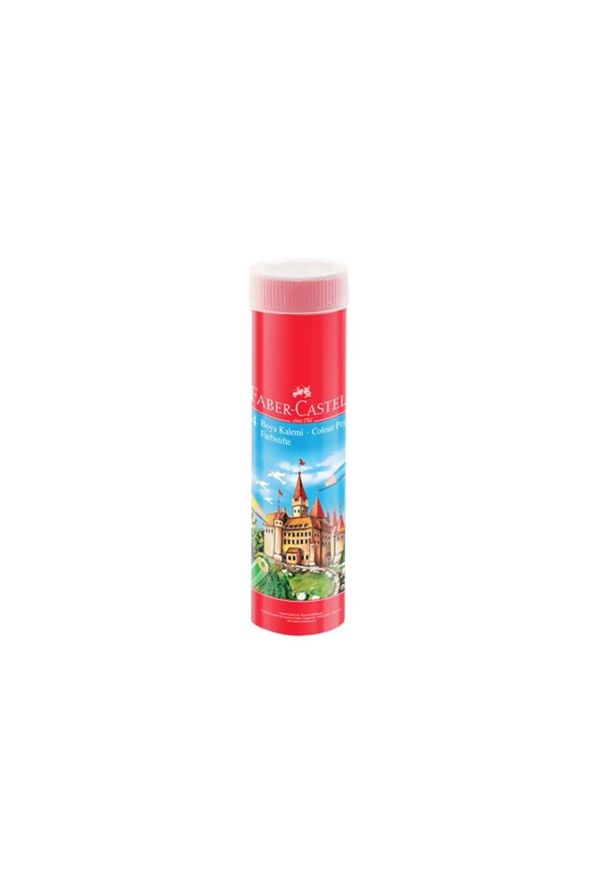 FaberCastell Yayınları Faber-castell Metal Tüpte Kuru Boya Kalemi 24 Renk