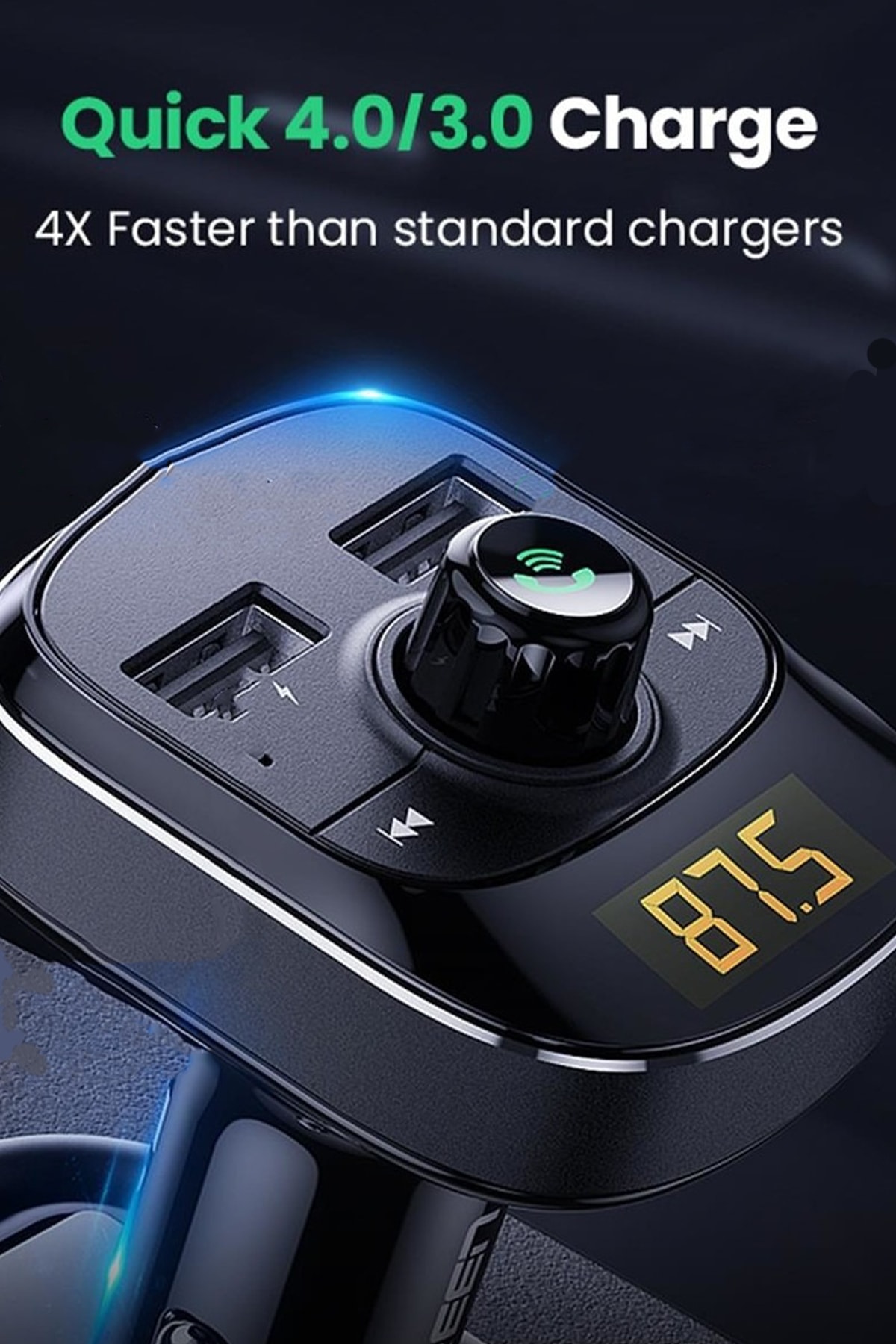 1araba1ev Hyundai I10 Oto Bluetooth Araç Kiti Fm Transmitter Usb Girişli Radyo