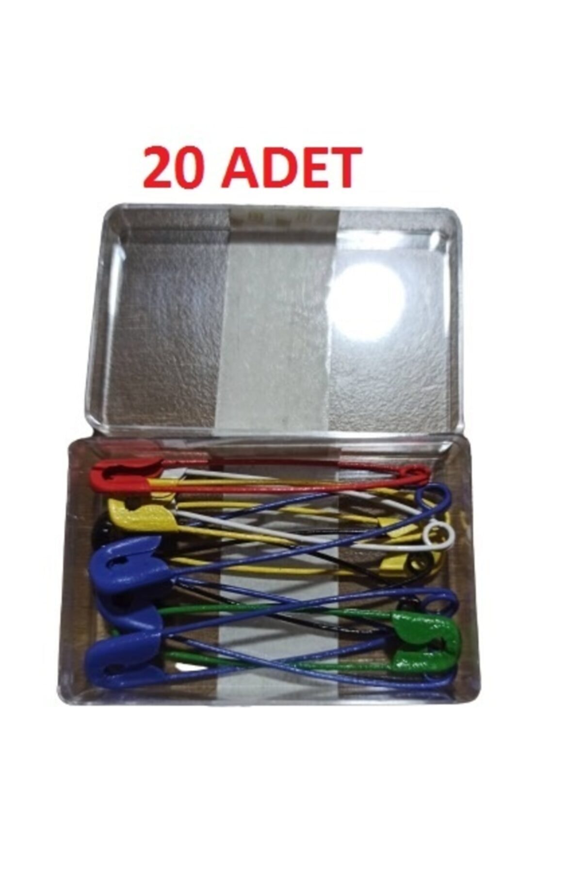 hagiki No4 Renkli Çengelli İğne 6 cm 10 Adetli Çatal İğne 20 Adet
